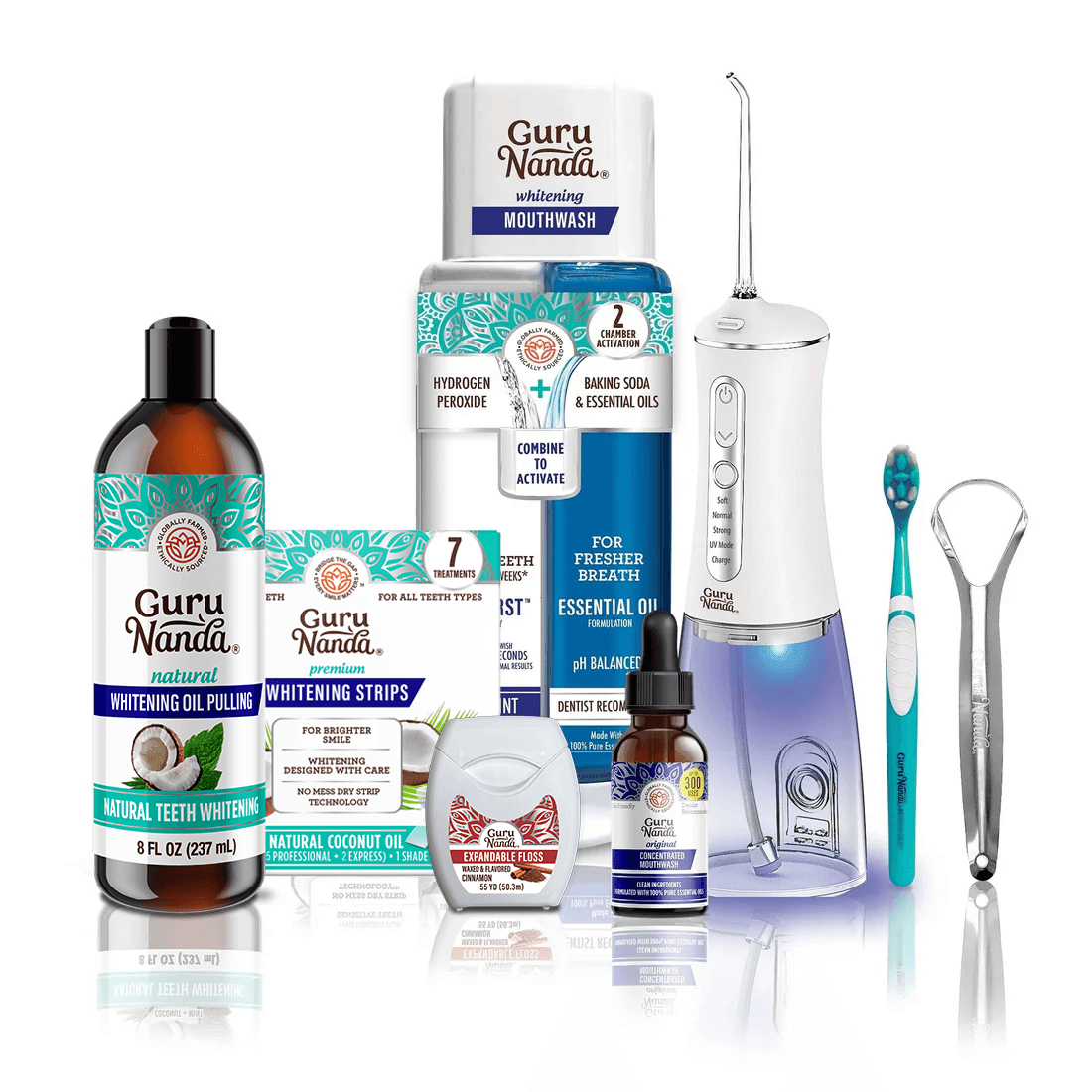 Régimen de 7 pasos del Gurú 1.0: Enjuague bucal con aceite y mantequilla para dientes y encías saludables