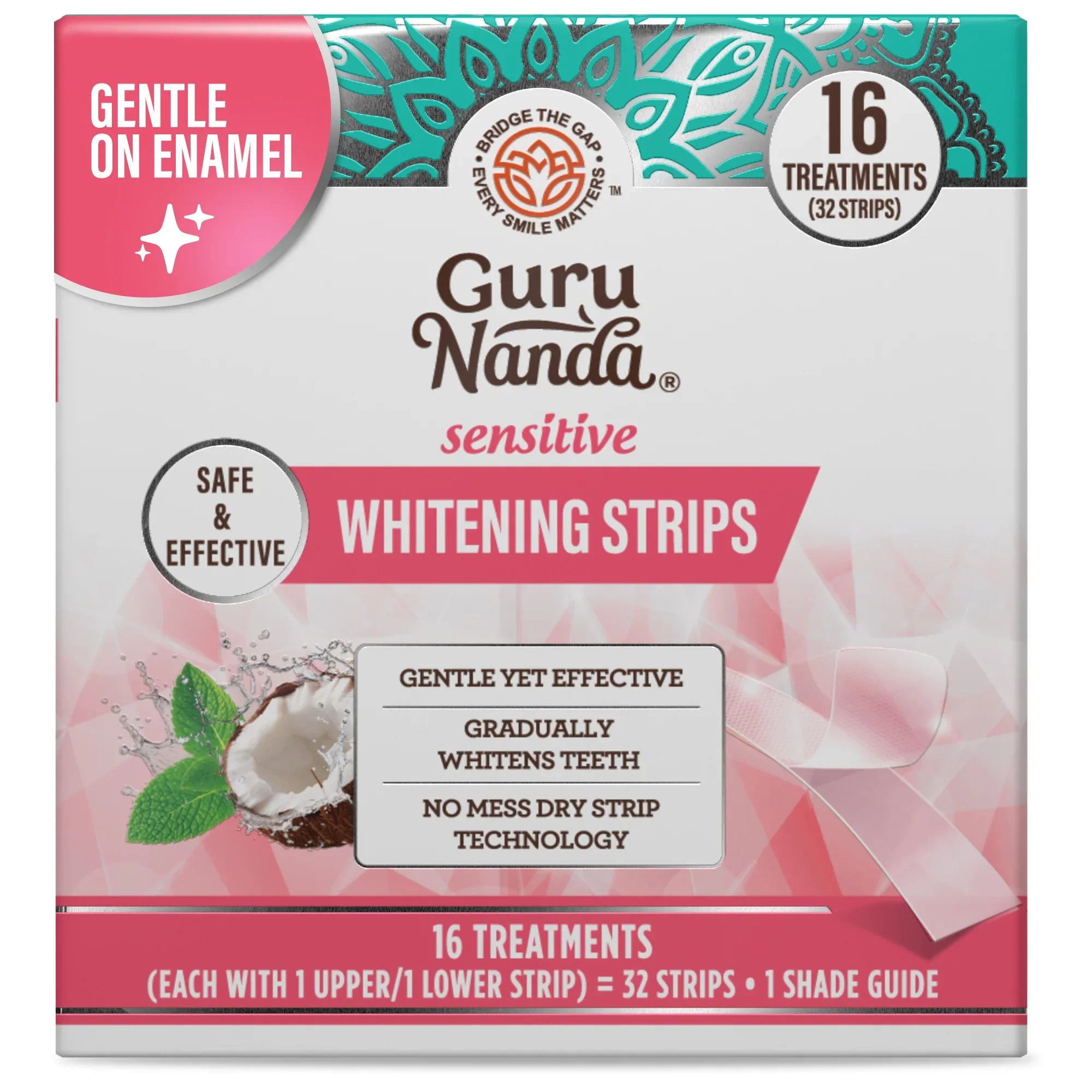 Sensitive Whitening Strips – 16 Day Treatment