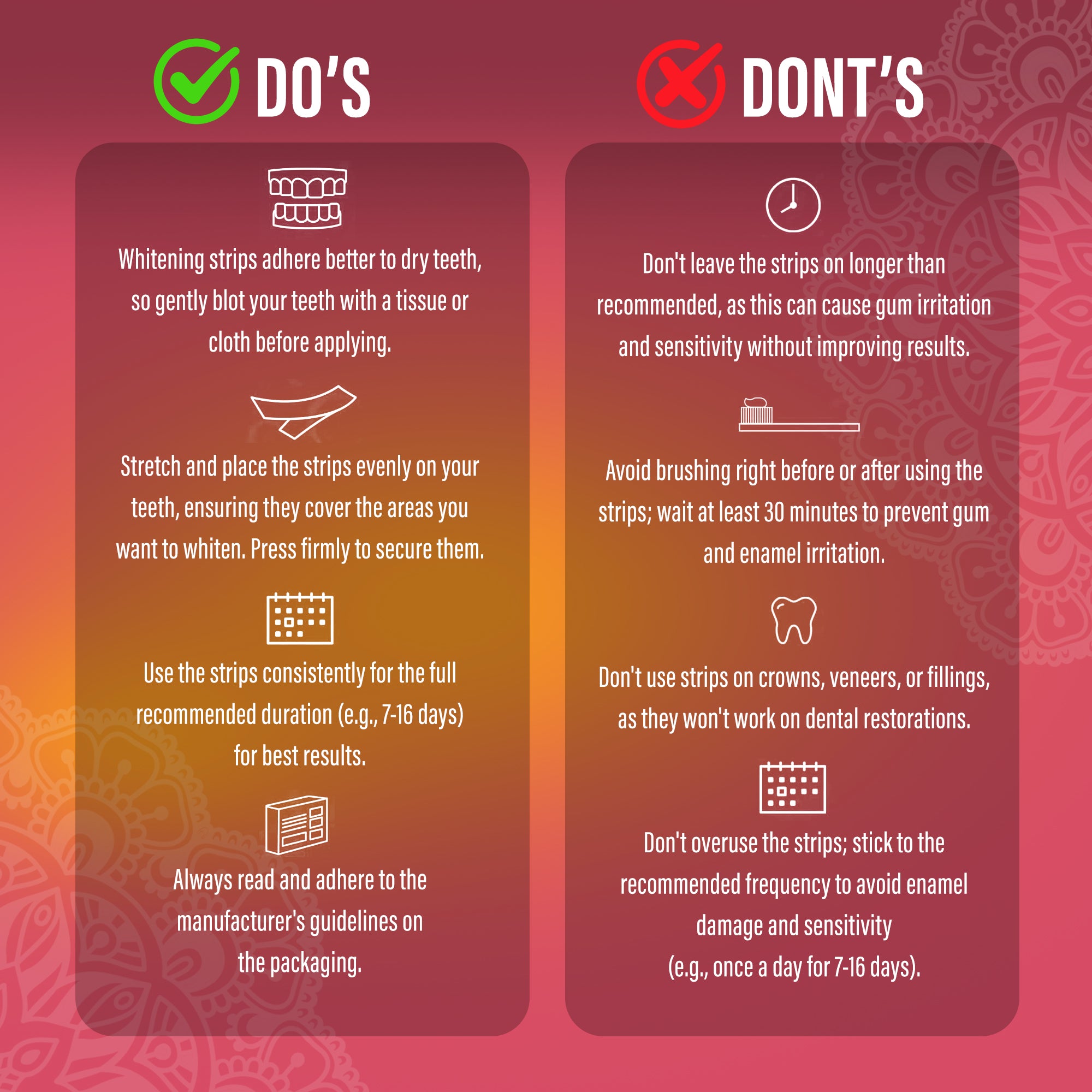 Sensitive Whitening Strips – 9 Treatments