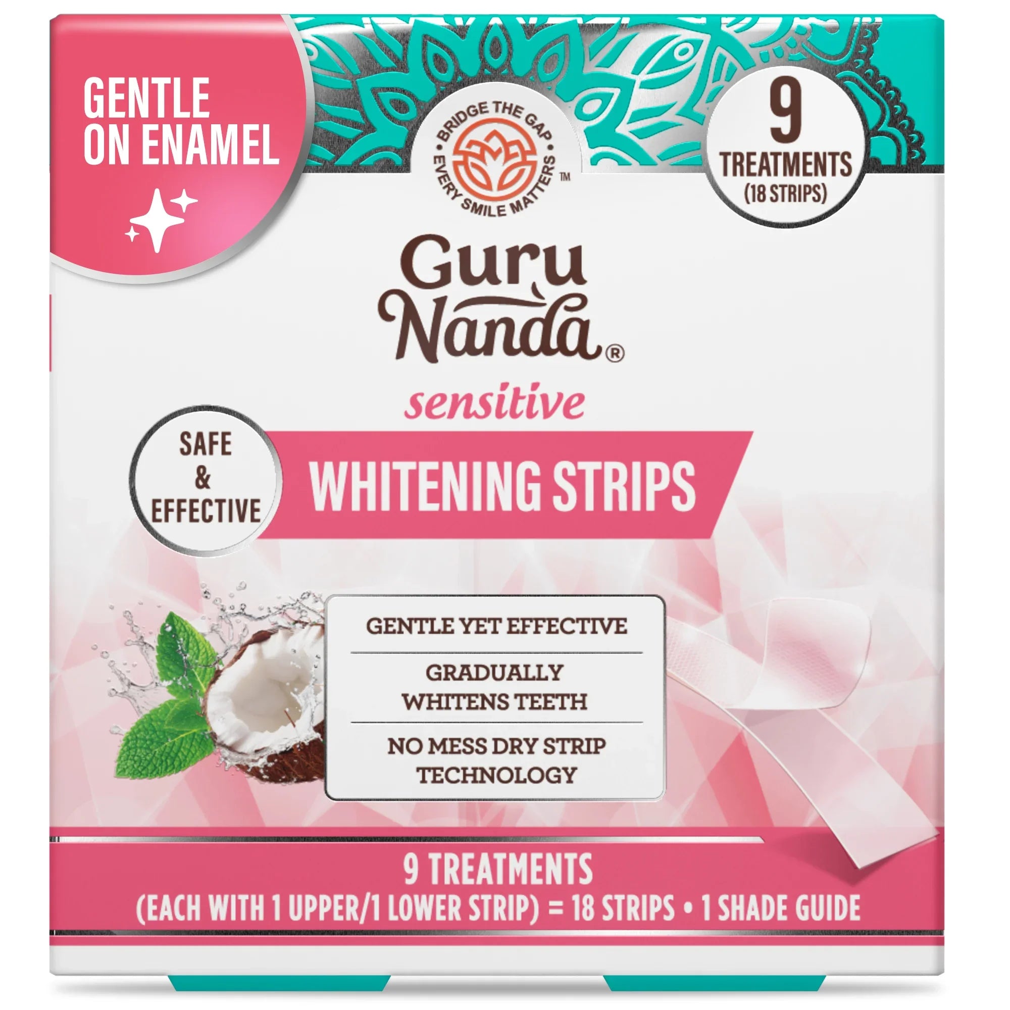 Sensitive Whitening Strips – 9 Day Treatment