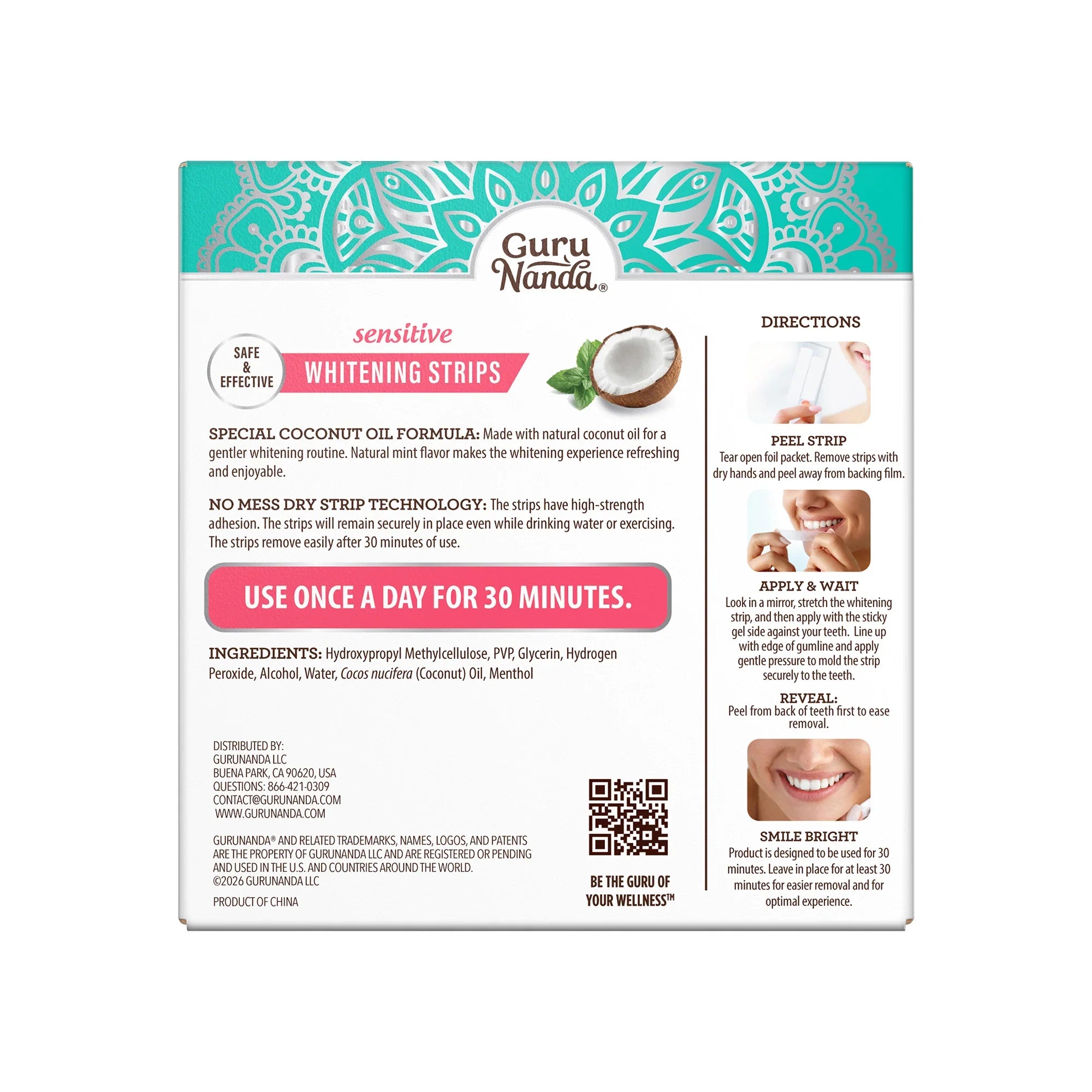 Sensitive Whitening Strips – 9 Day Treatment