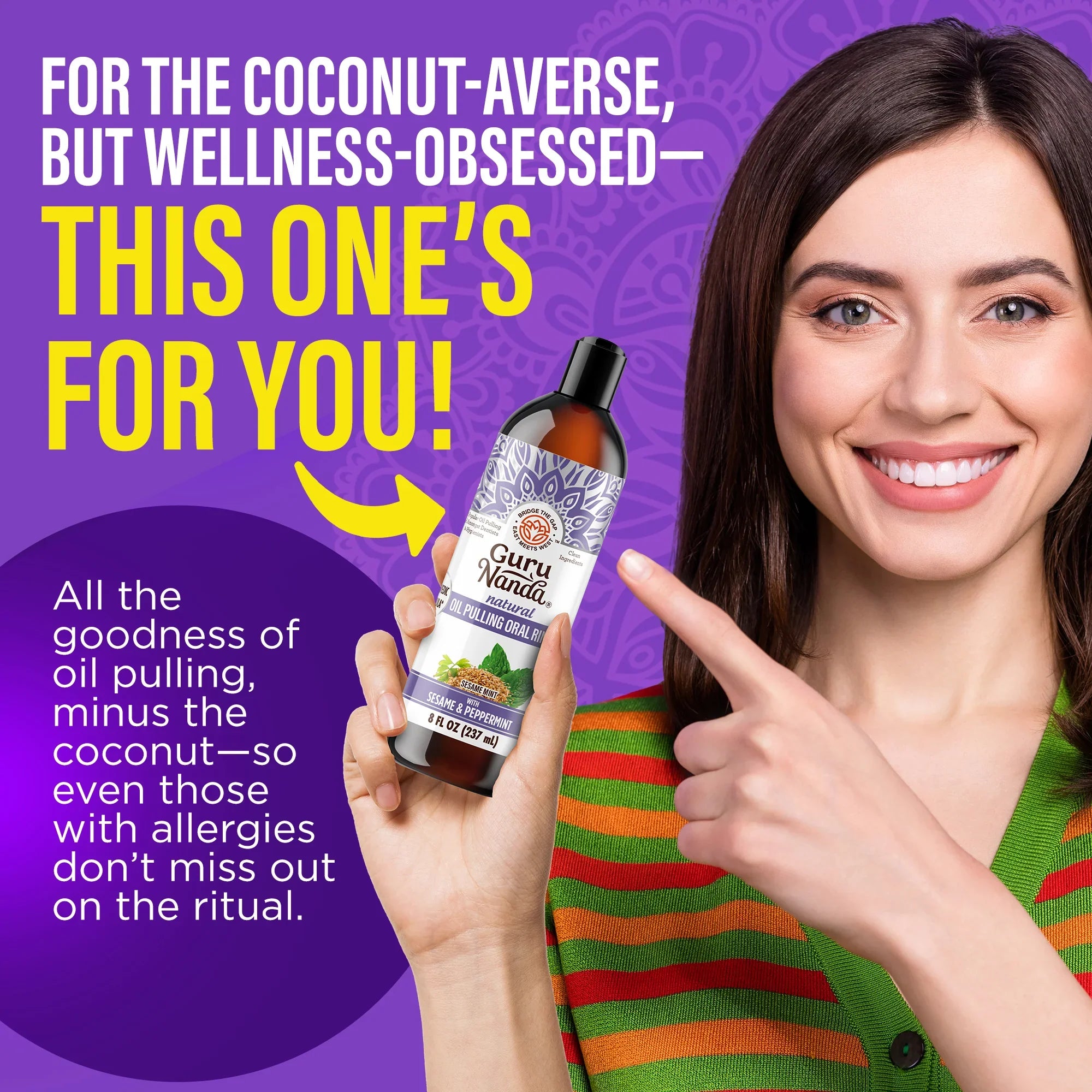 Exfoliación con aceite de sésamo y menta - 8 oz