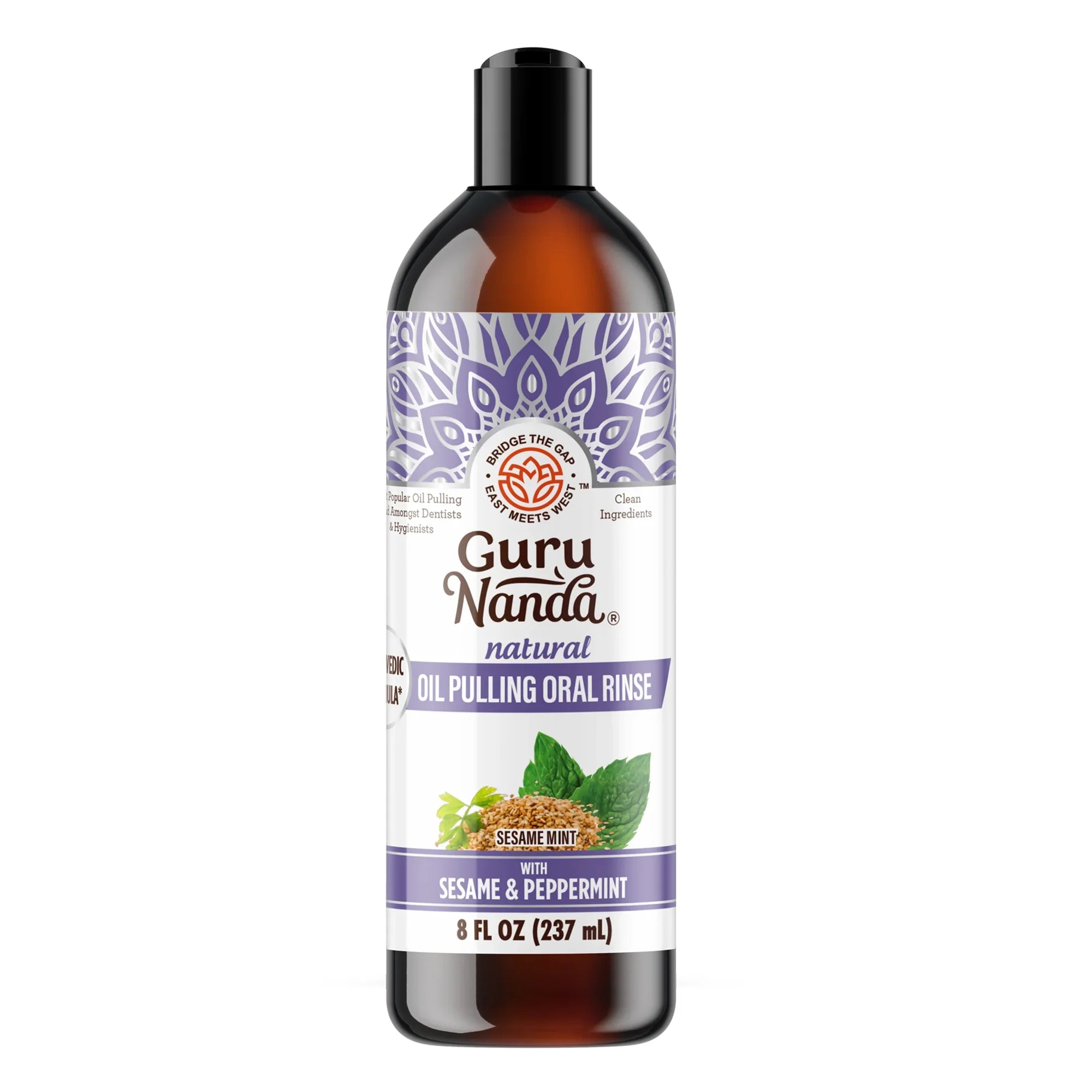 Huile de sésame et de menthe poivrée pour le bain de bouche - 227 g