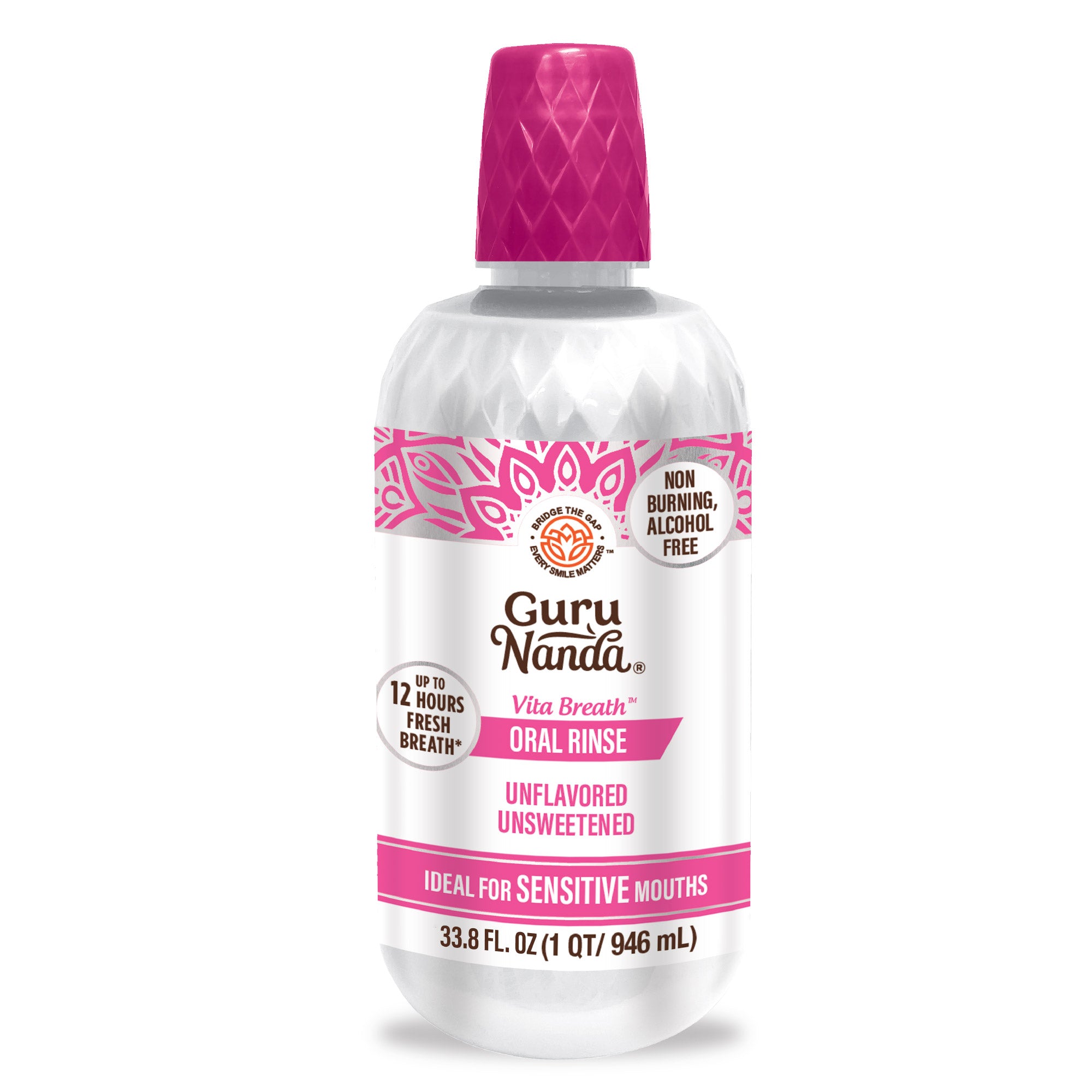 Vita Breath Unflavored & Unsweetened Oral Rinse - 1L