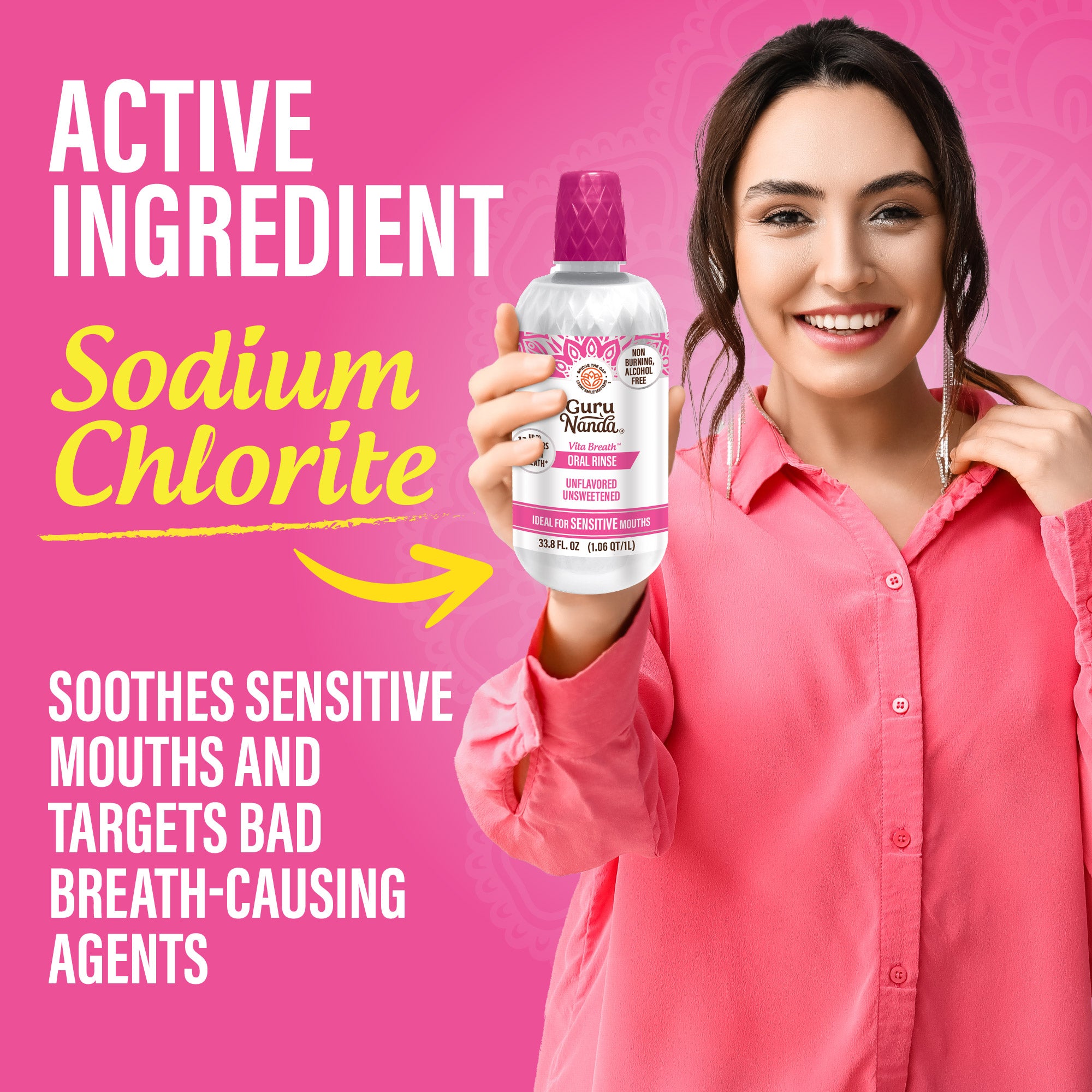 Bain de bouche Vita Breath sans saveur ni sucre - 1 L