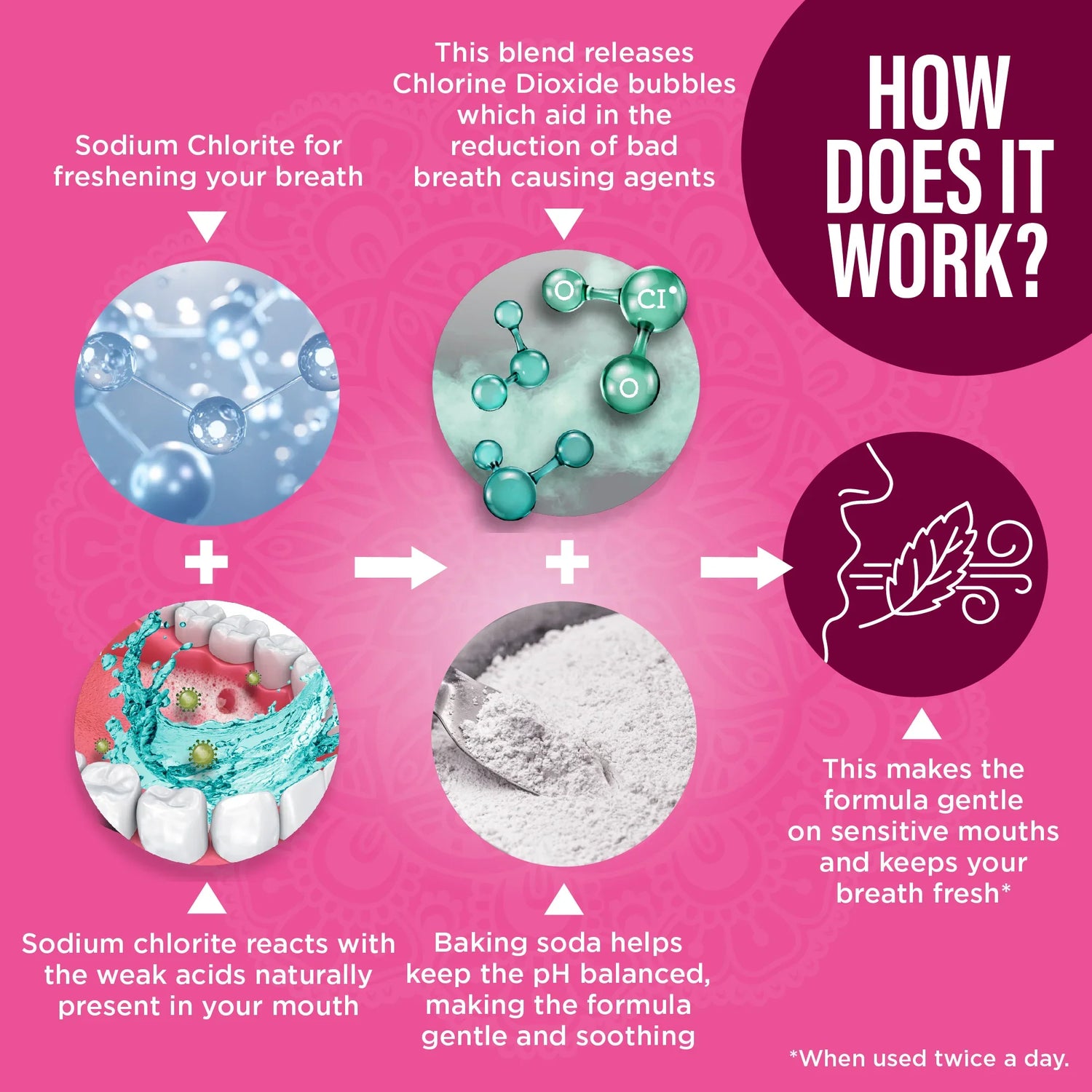 Vita Breath Unflavored & Unsweetened Oral Rinse - 1L