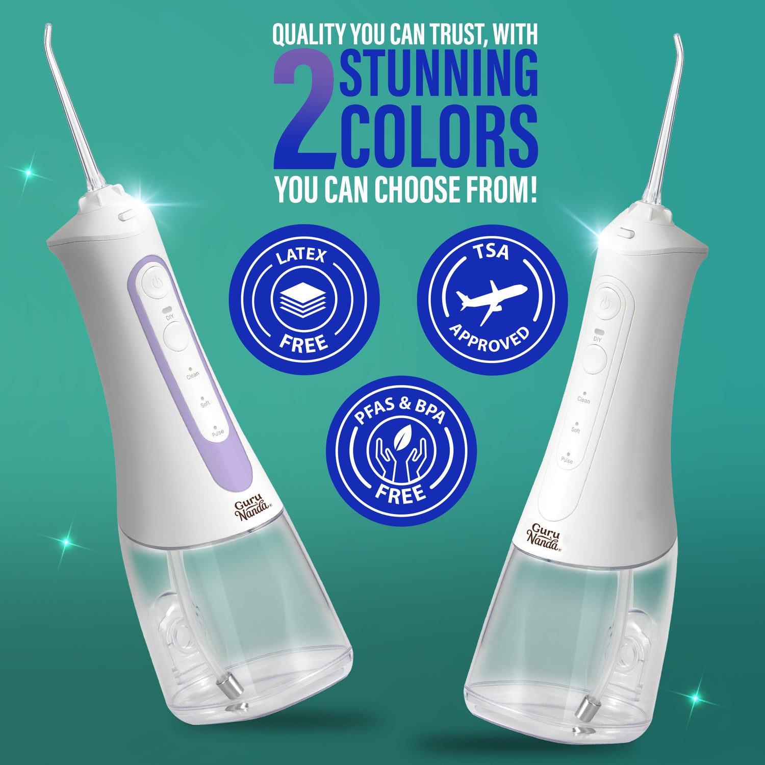 Deep Clean Dental Water Flosser 2.0 XL (380ml) - Lavender