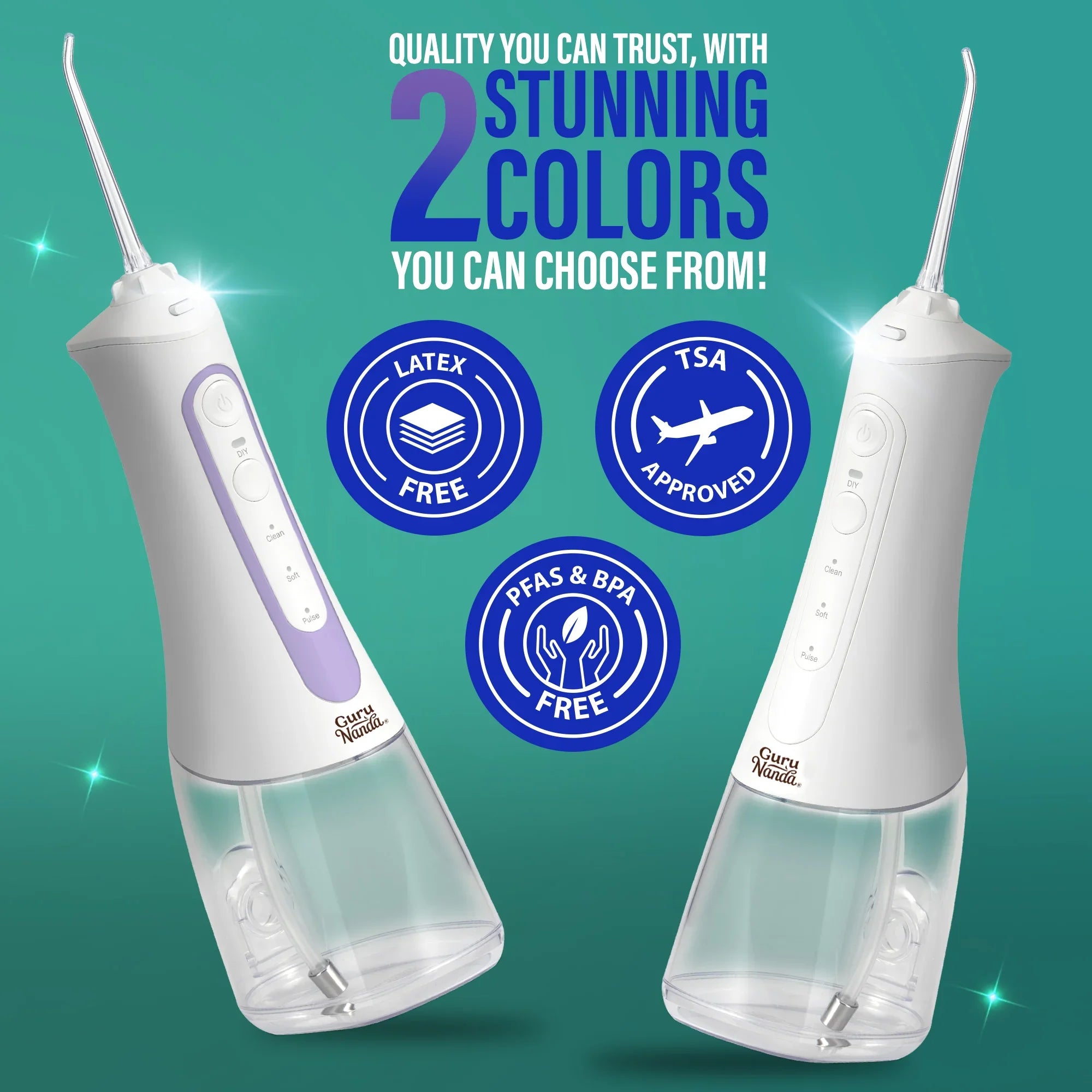 Deep Clean Dental Water Flosser 2.0 XL (380ml) - White