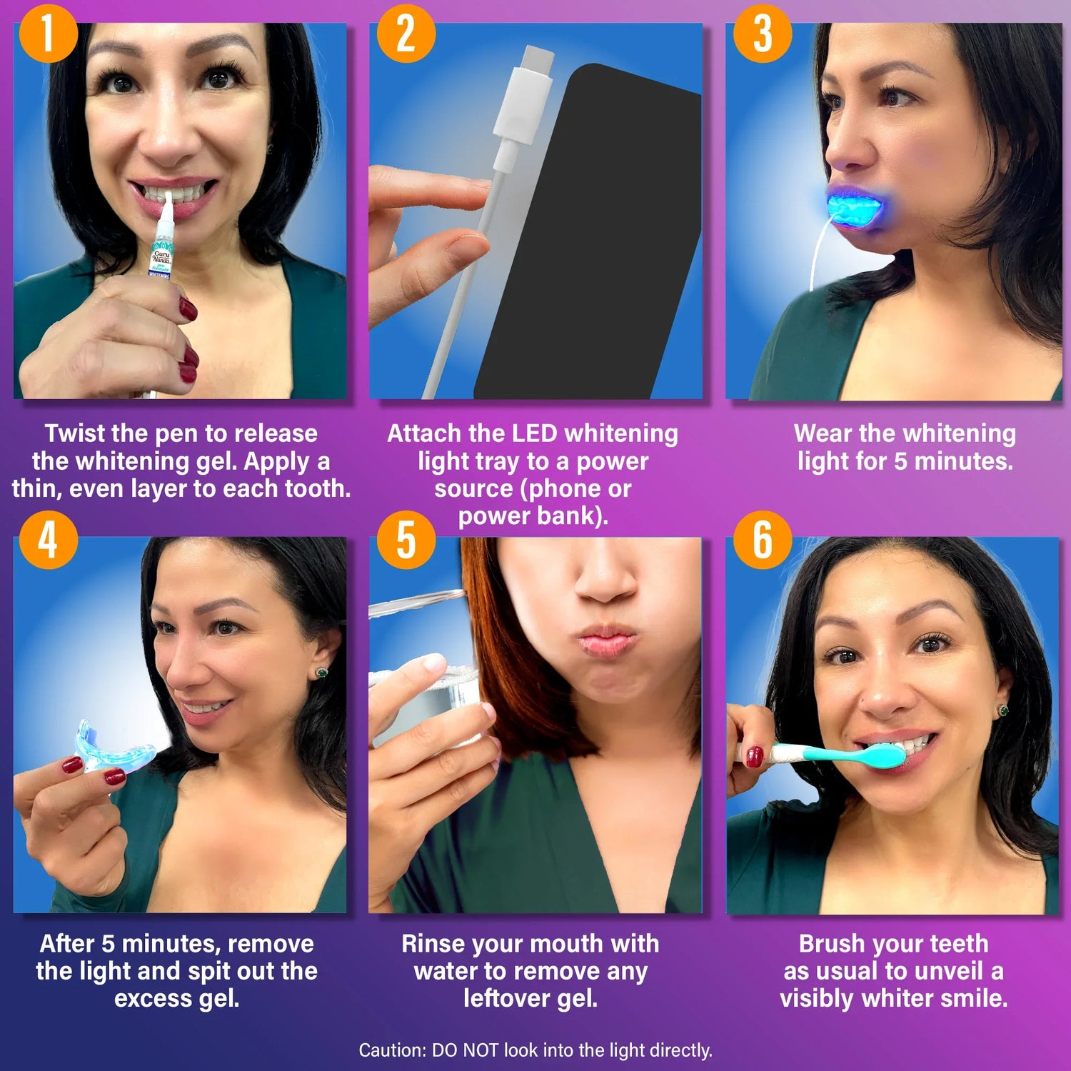 Premium Teeth Whitening Kit (Wired)