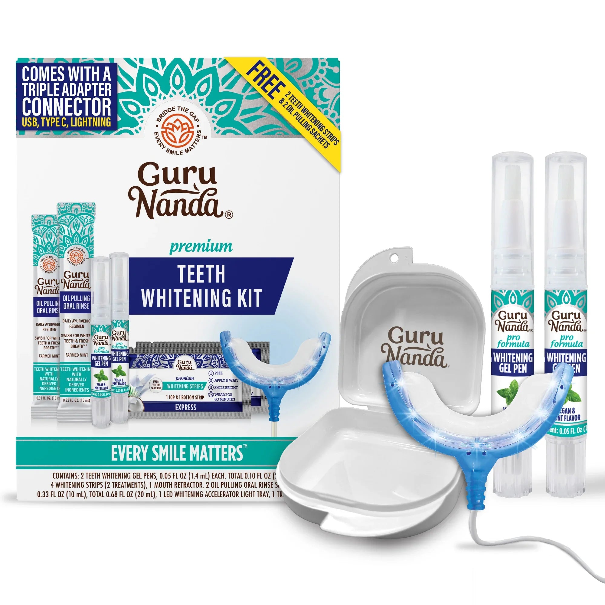 Premium Teeth Whitening Kit (Wired)