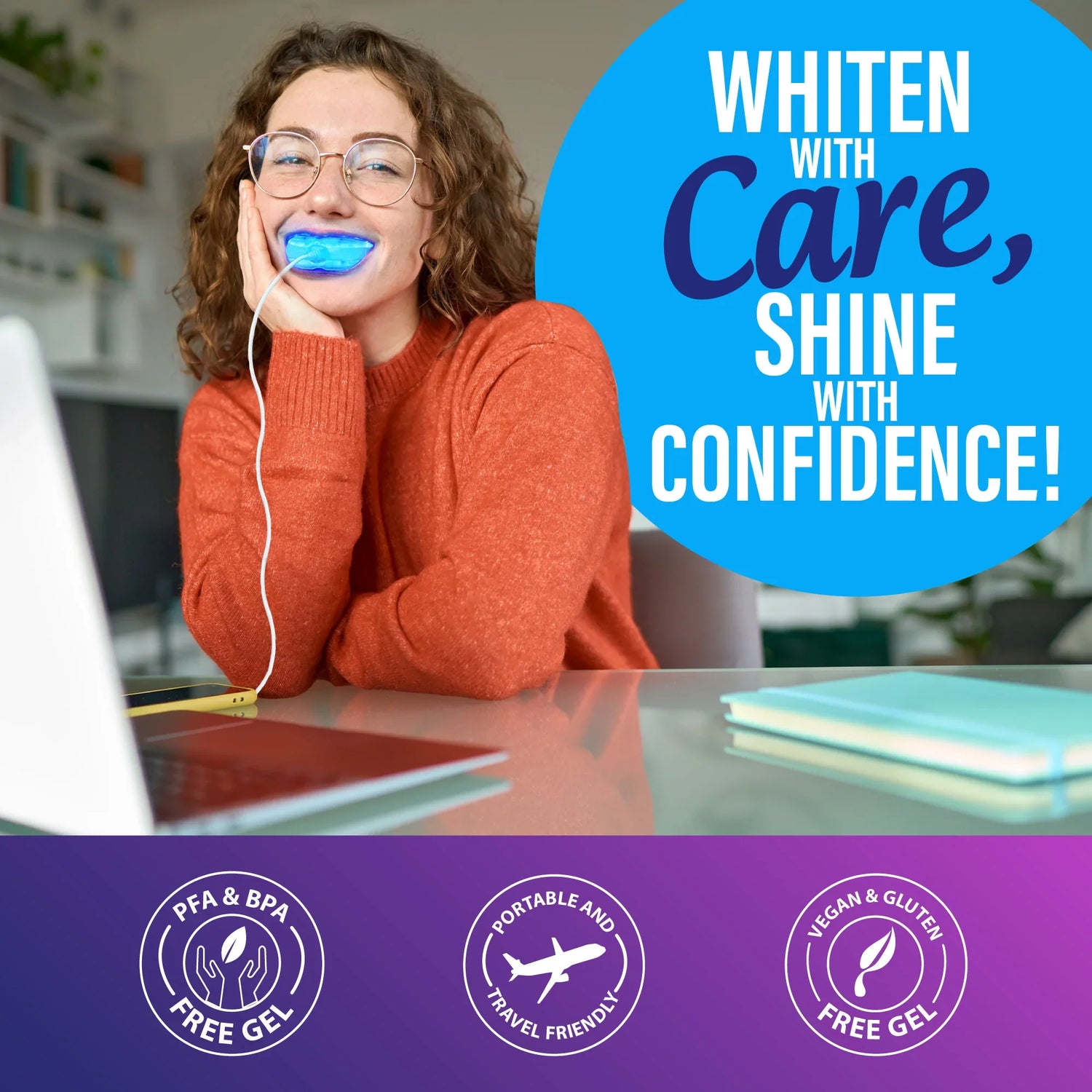 Premium Teeth Whitening Kit (Wired)