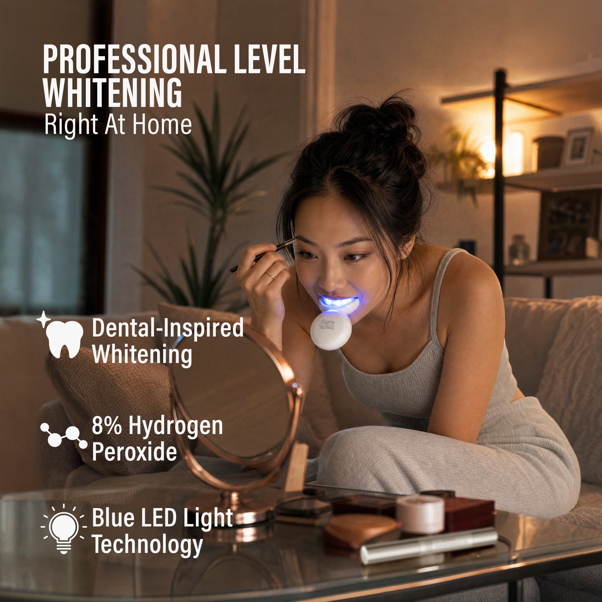 Kit de blanqueamiento dental LED inalámbrico