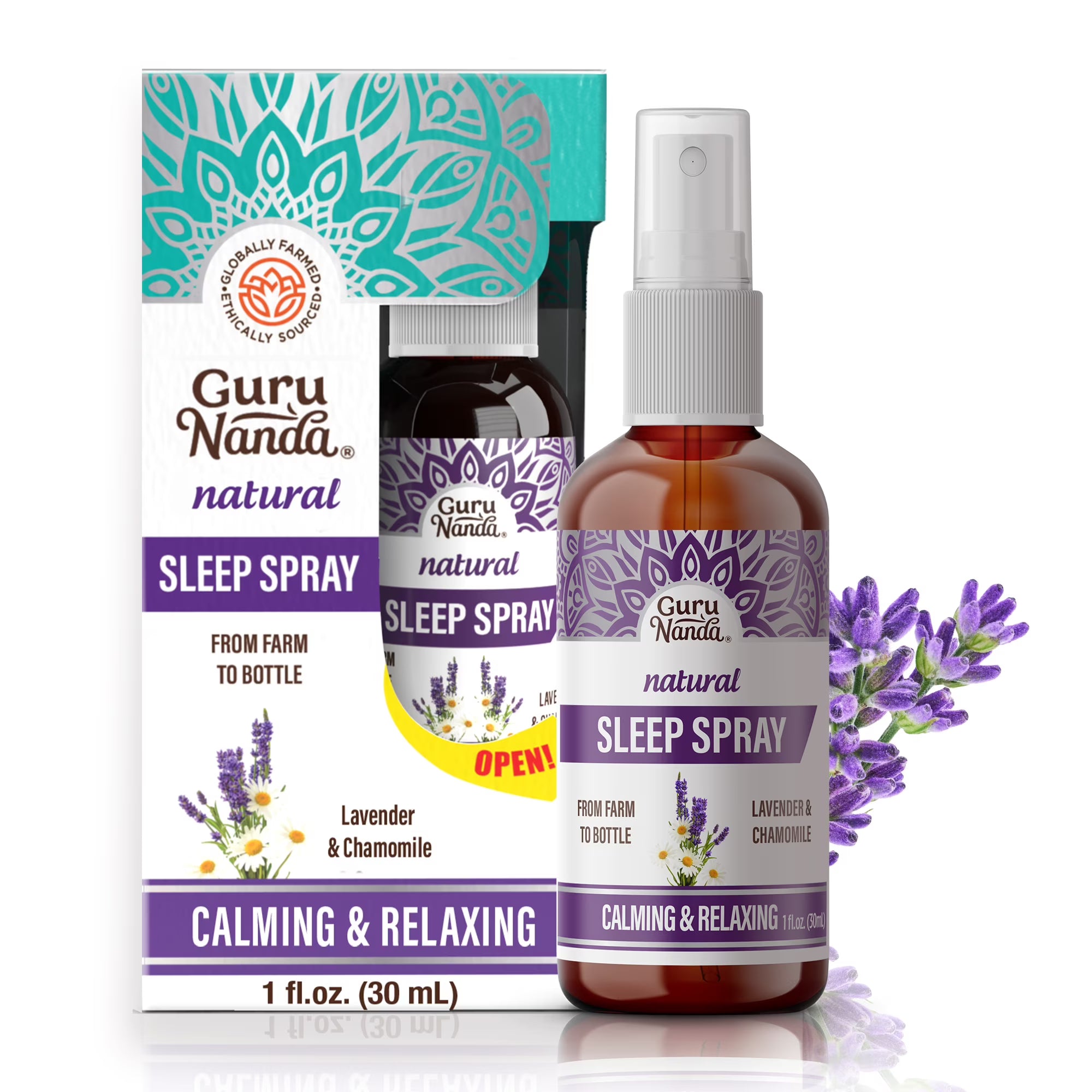 Natural Sleep Spray, Lavender & Chamomile – 1 fl oz