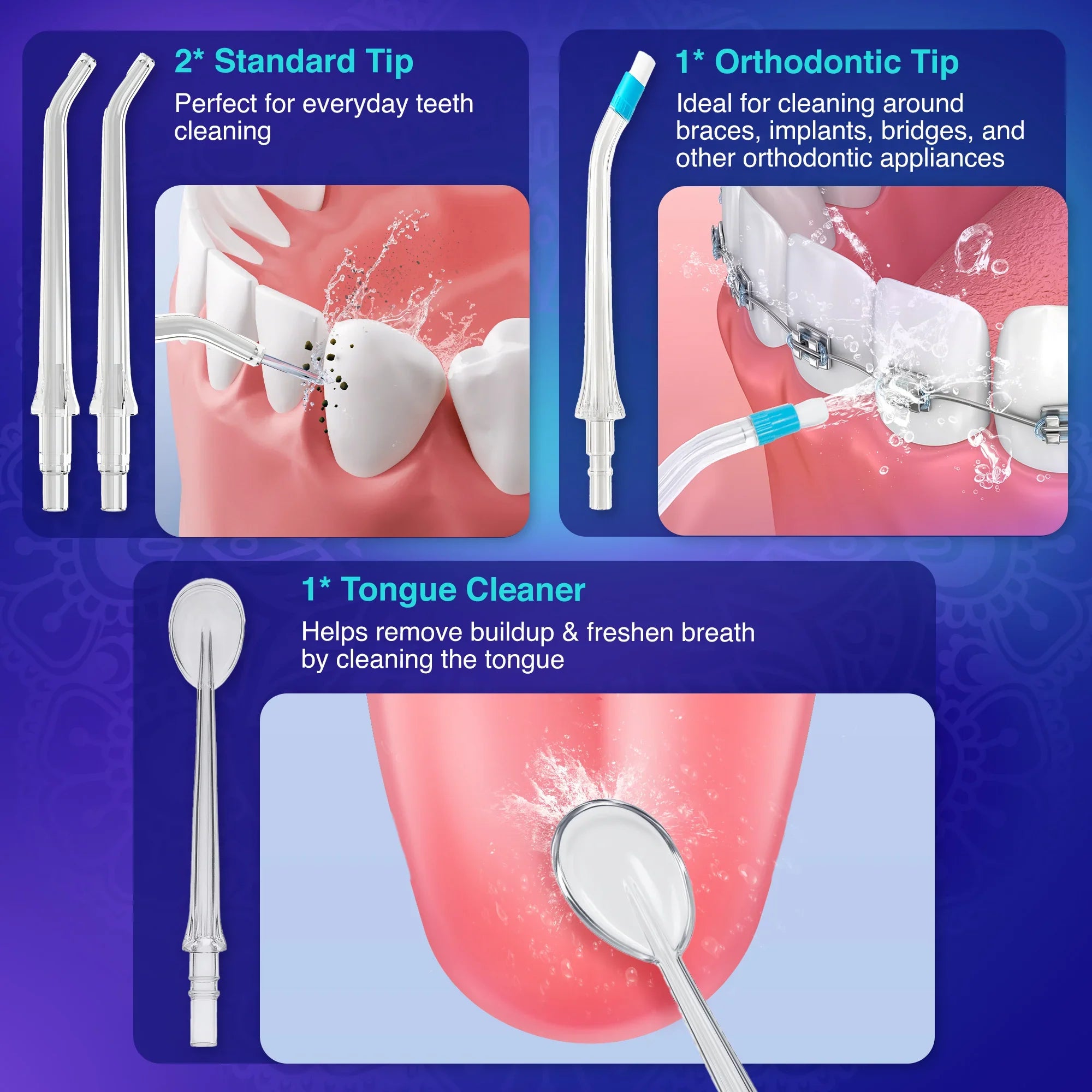 Advanced Water Flosser 3.0 with UV & 24 Aquapods