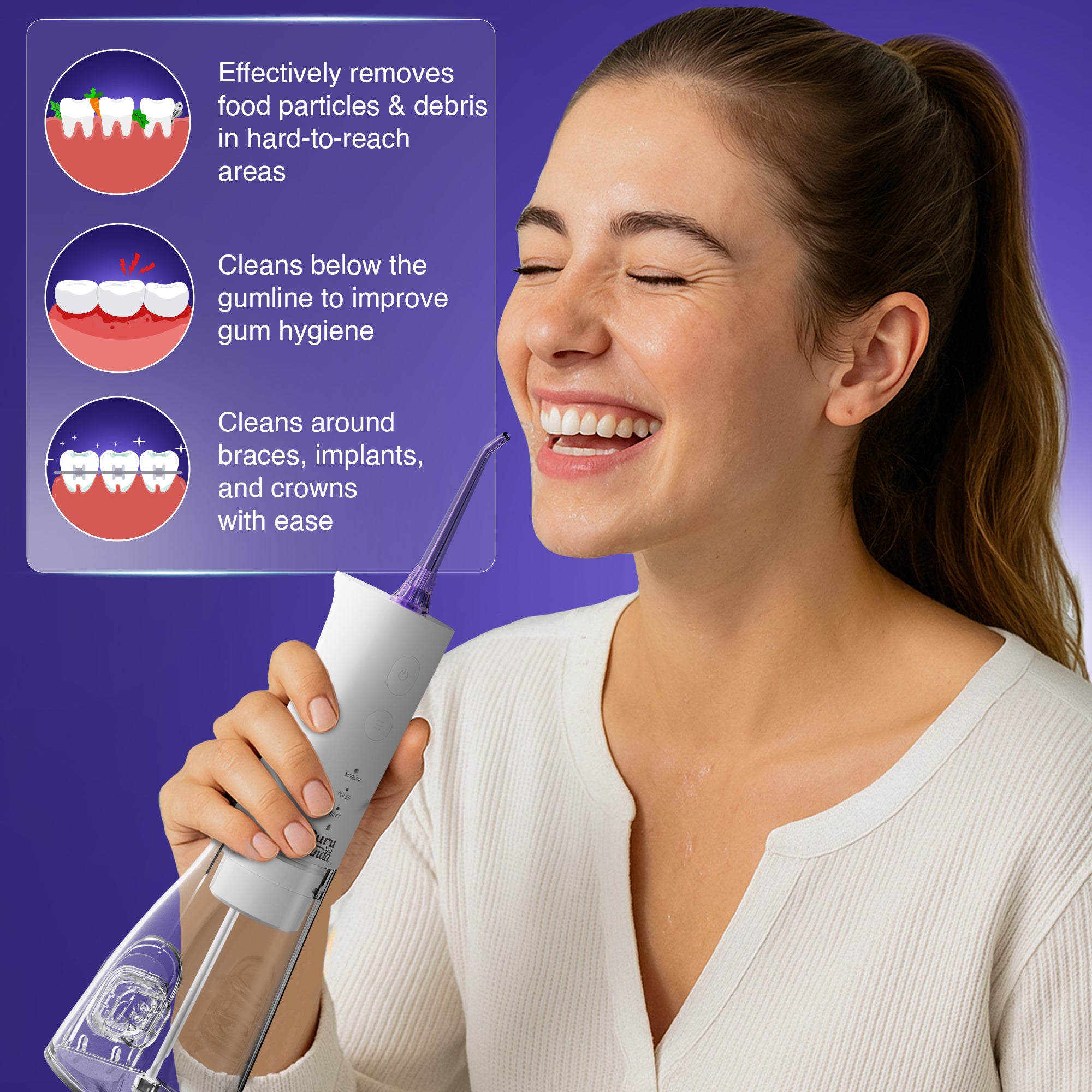 Replacement Water Flosser Tips for Model R3100/R3100A - 6 Pack