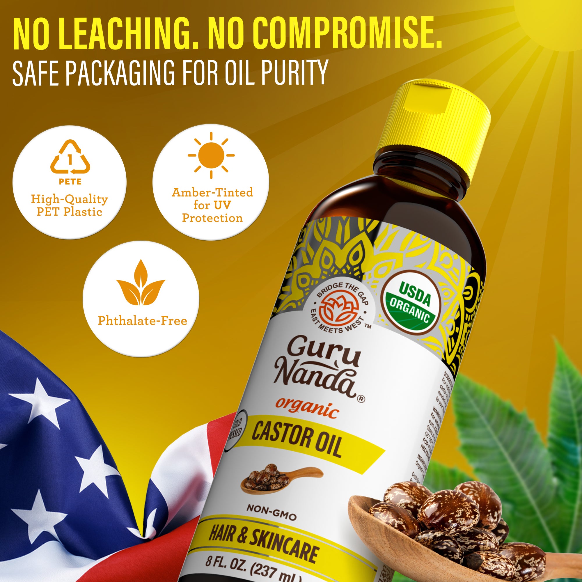Organic Castor Oil – 8 oz
