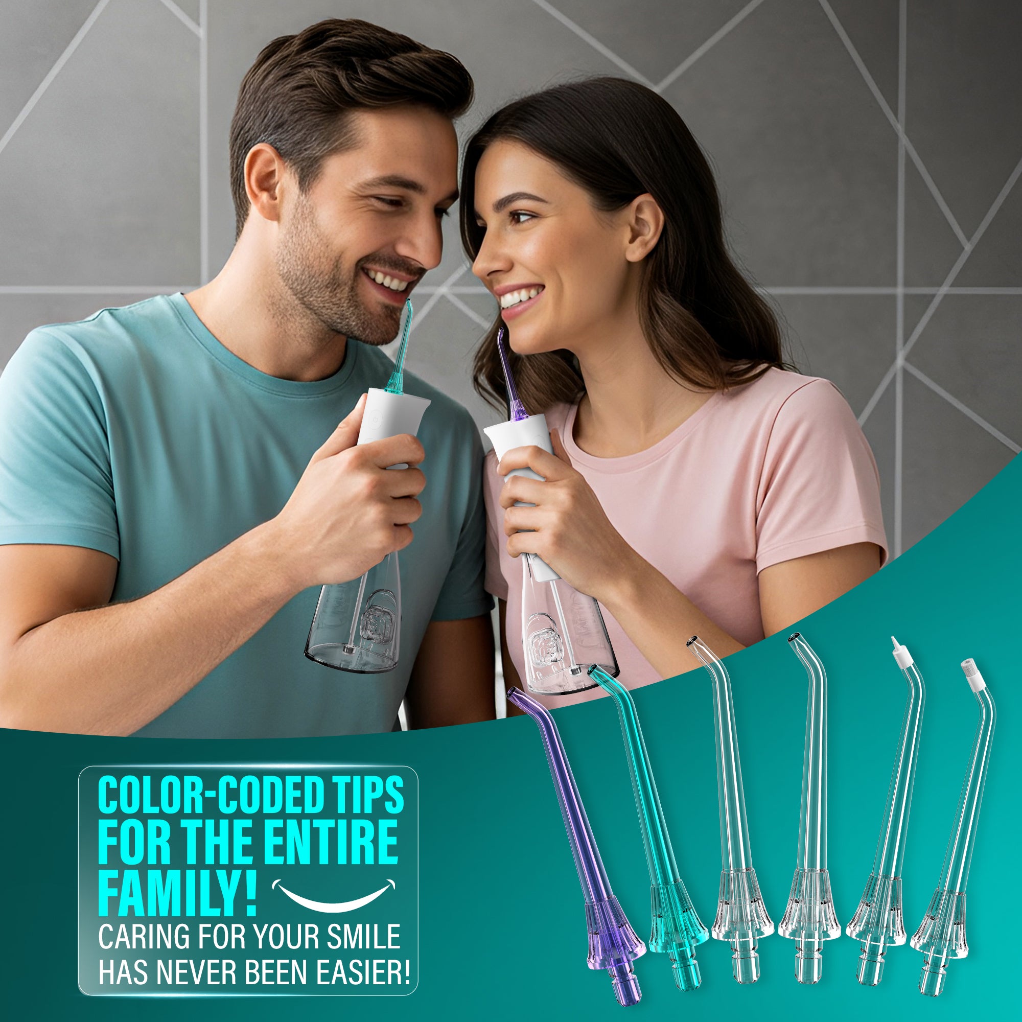 Replacement Water Flosser Tips for Model R3100/R3100A - 6 Pack