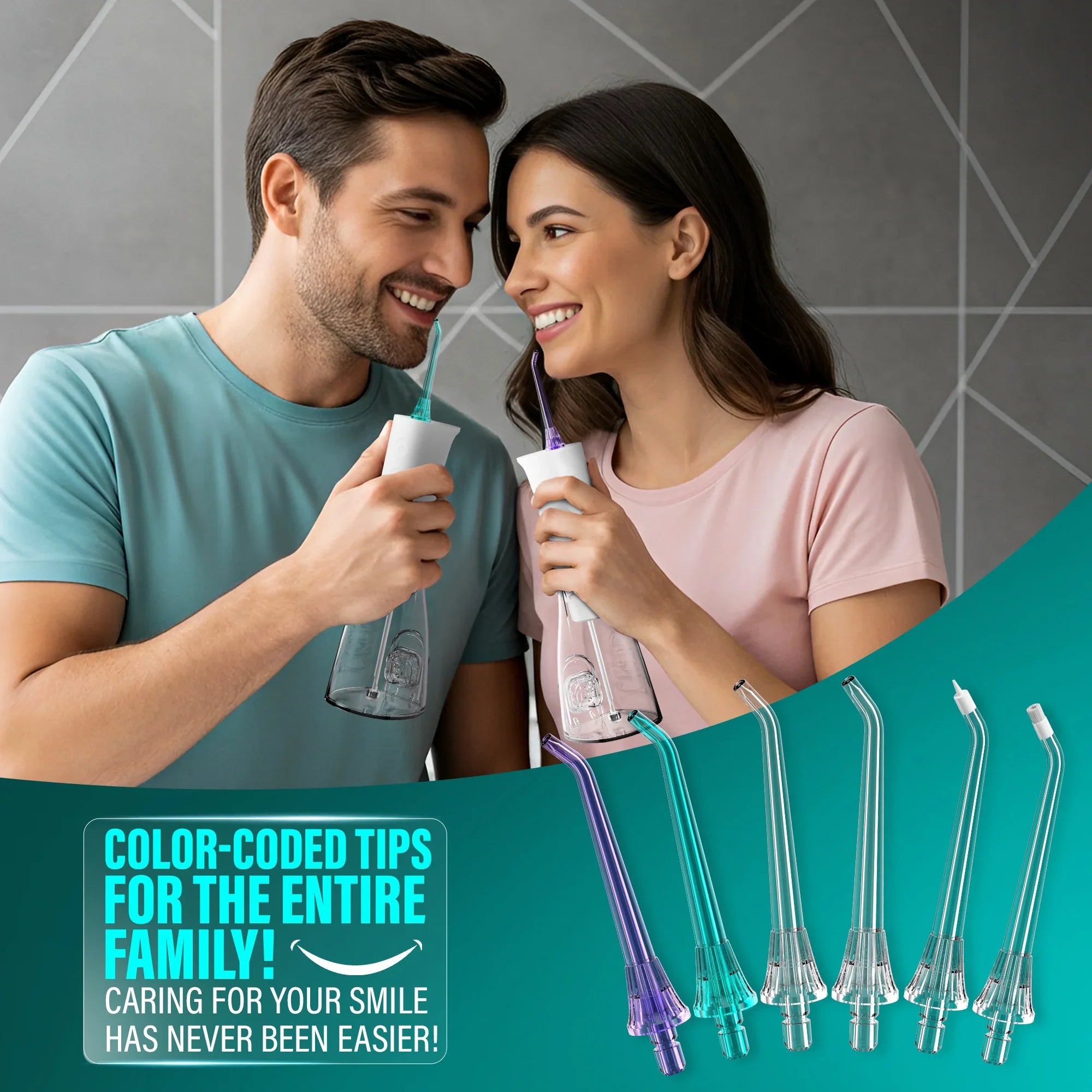 Replacement Water Flosser Tips for Model R3100/R3100A – 6 Pack