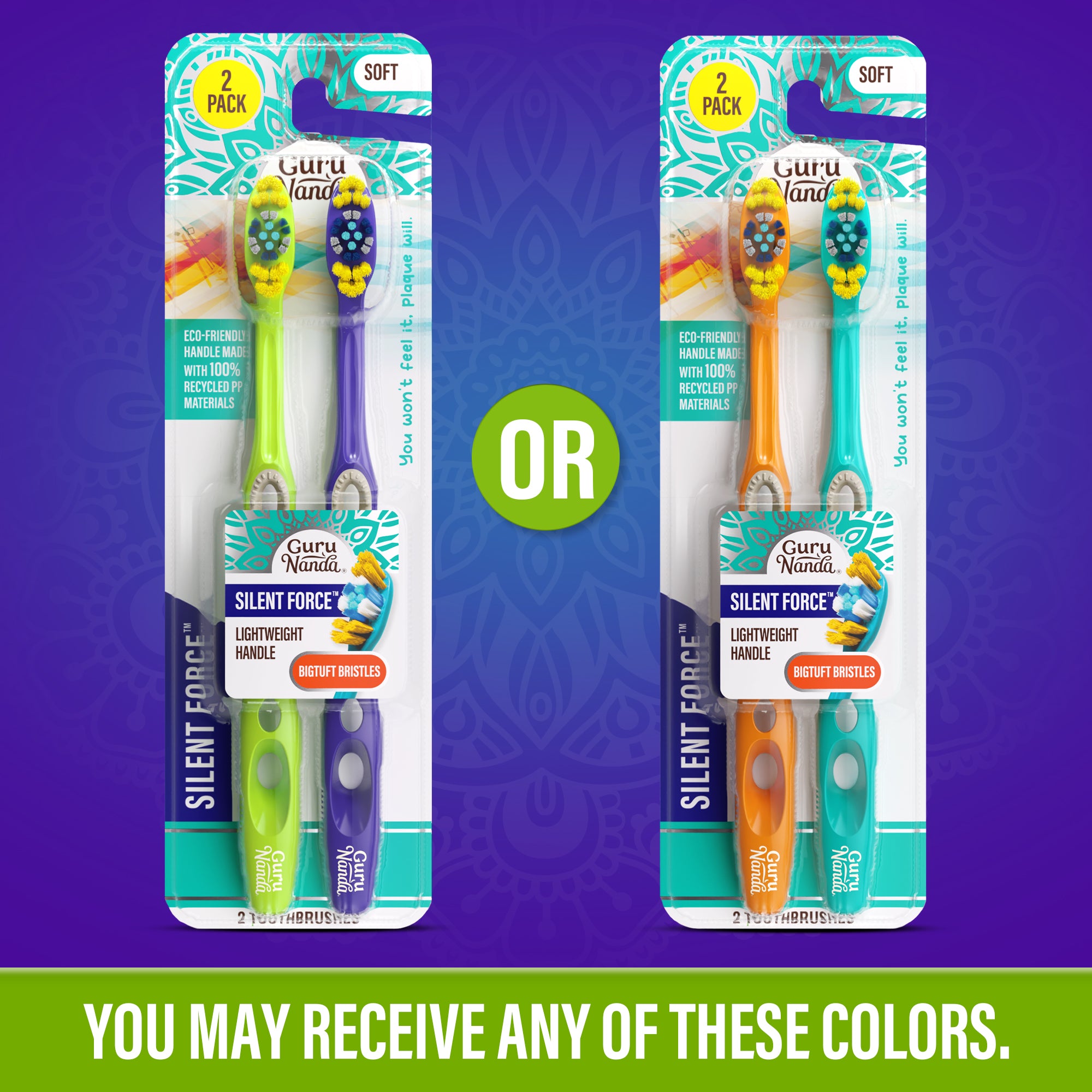 Silent Force Toothbrush - 2 Pack