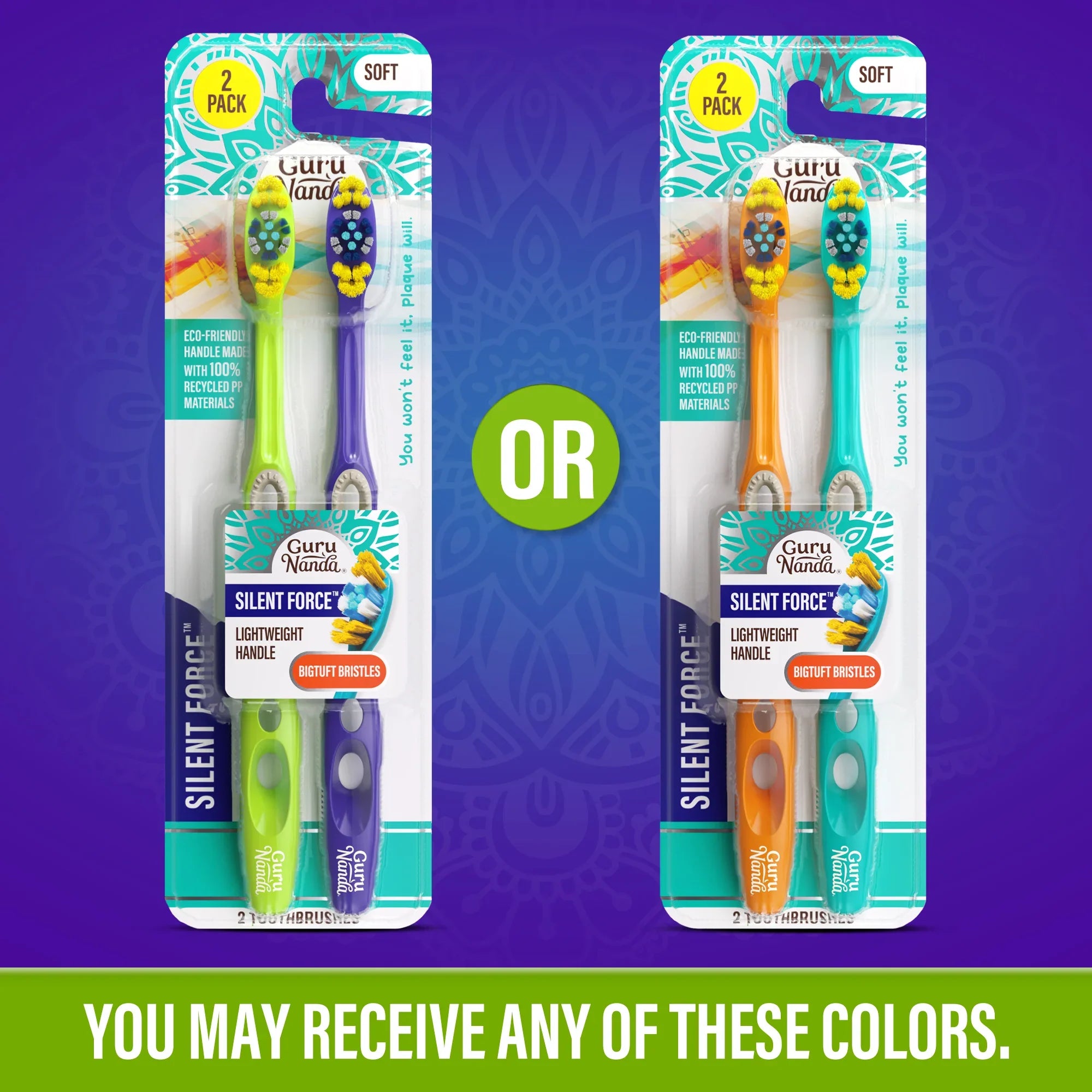 Silent Force Toothbrush - 2 Pack