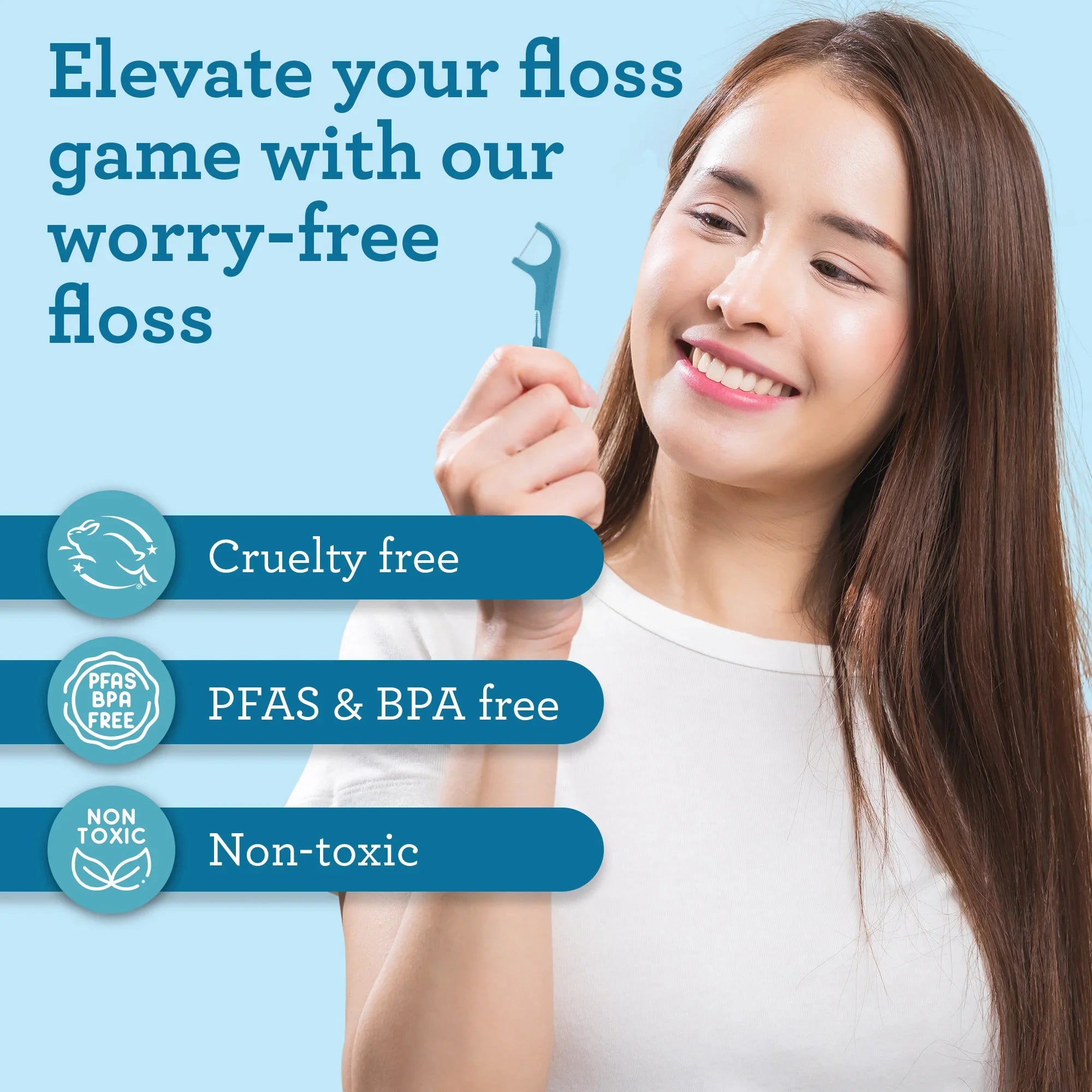 Fil dentaire Quad Clean 4 en 1 - 300 unités