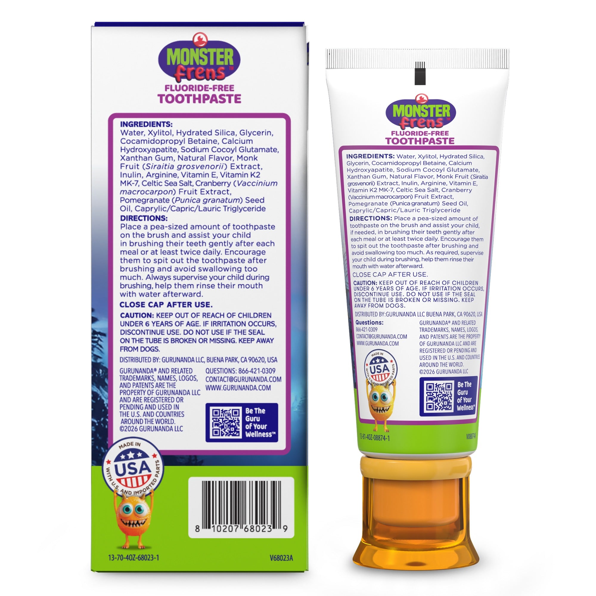 Kids Toothpaste with Xylitol & Hydroxyapatite, Strawberry Mango – 4.2 oz – 3 Pack