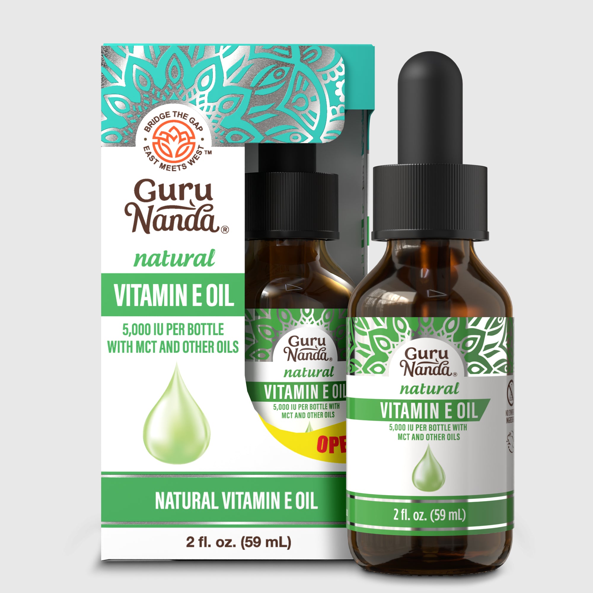 Huile de Vitamine E 5 000 UI – 2 oz