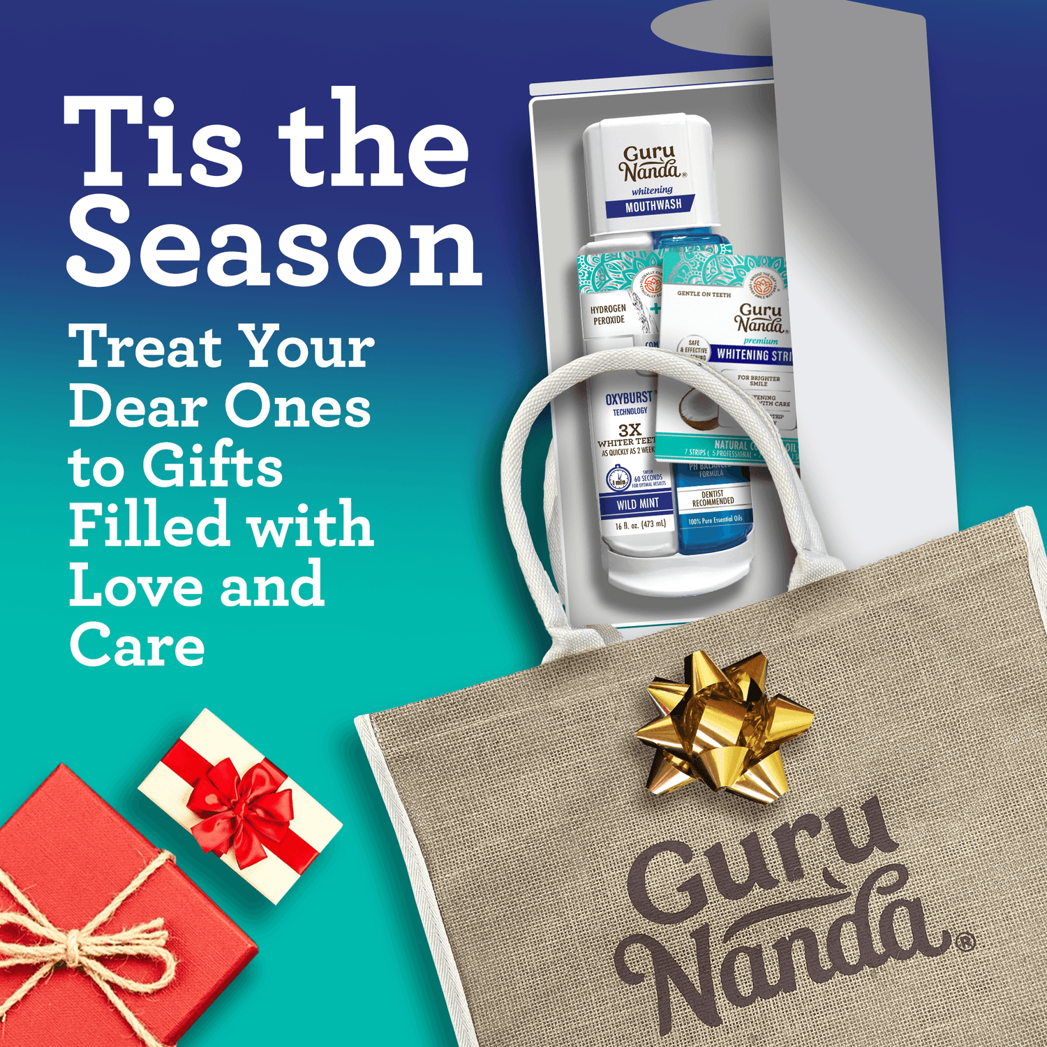 Whitening Wonder - Tiras blanqueadoras de 7 días + enjuague bucal Oxyburst de doble barril