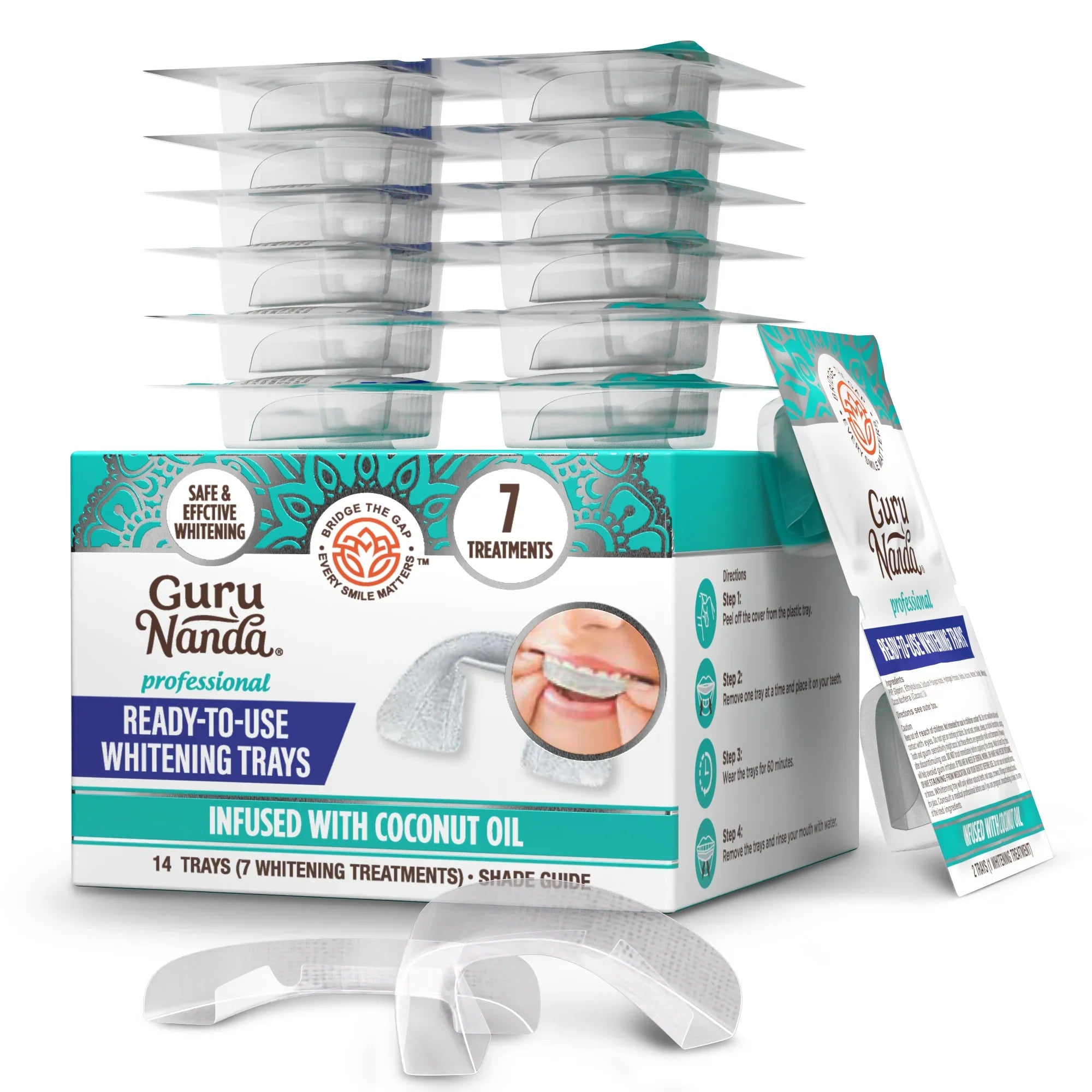 Professional Whitening Trays – 7 Treatments – GuruNanda