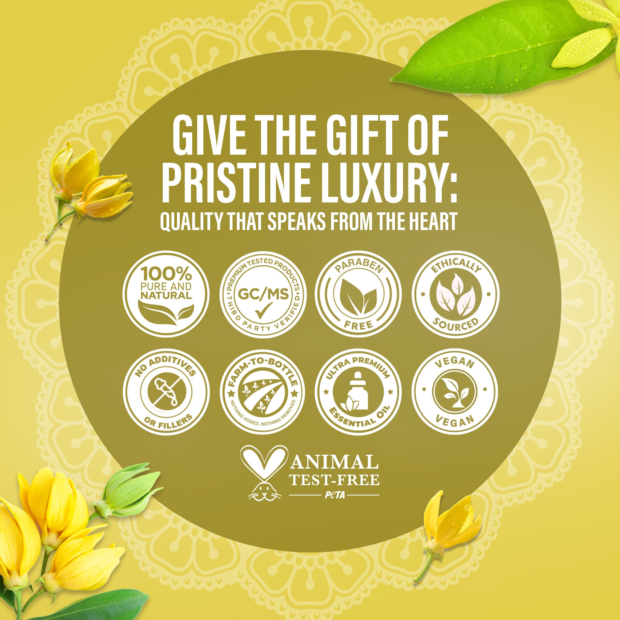 Aceite esencial de Ylang Ylang, 10 ml - Paquete de 2