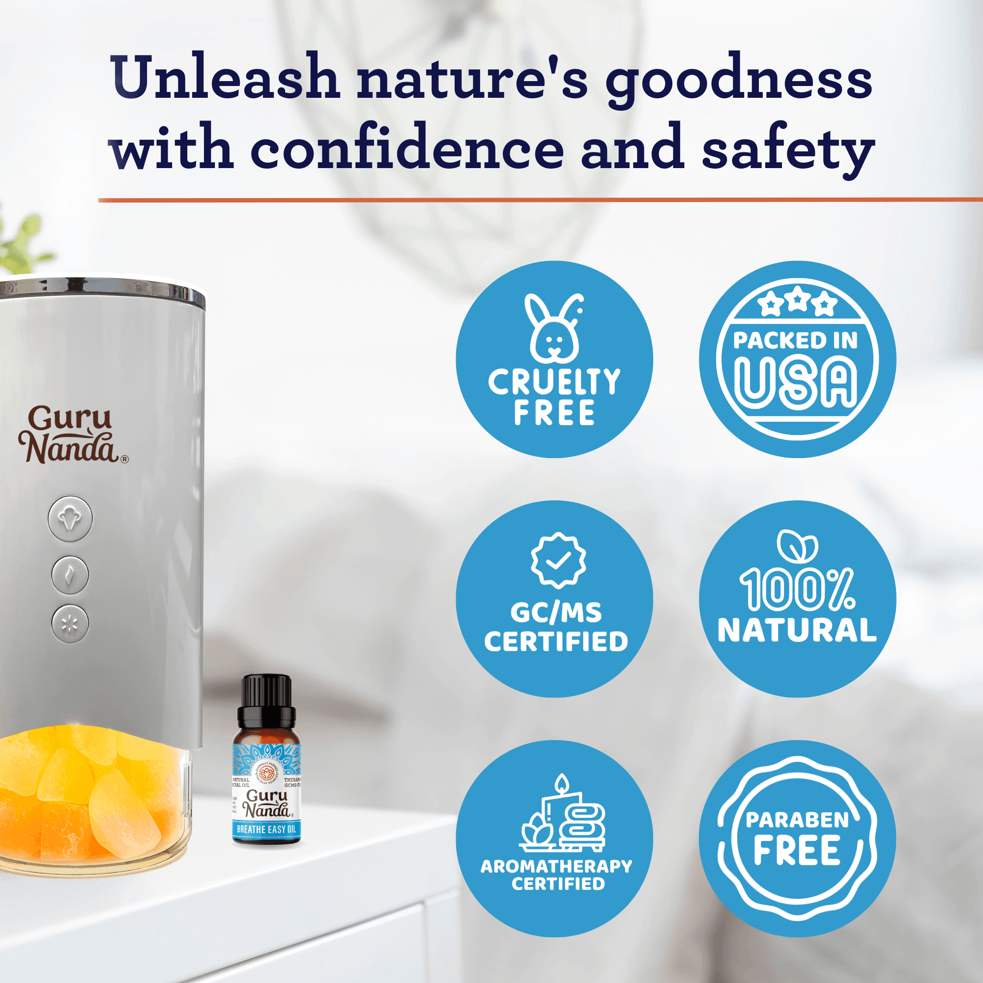 Breathe Essential Oils, 15 ML - 1 PK - GuruNanda