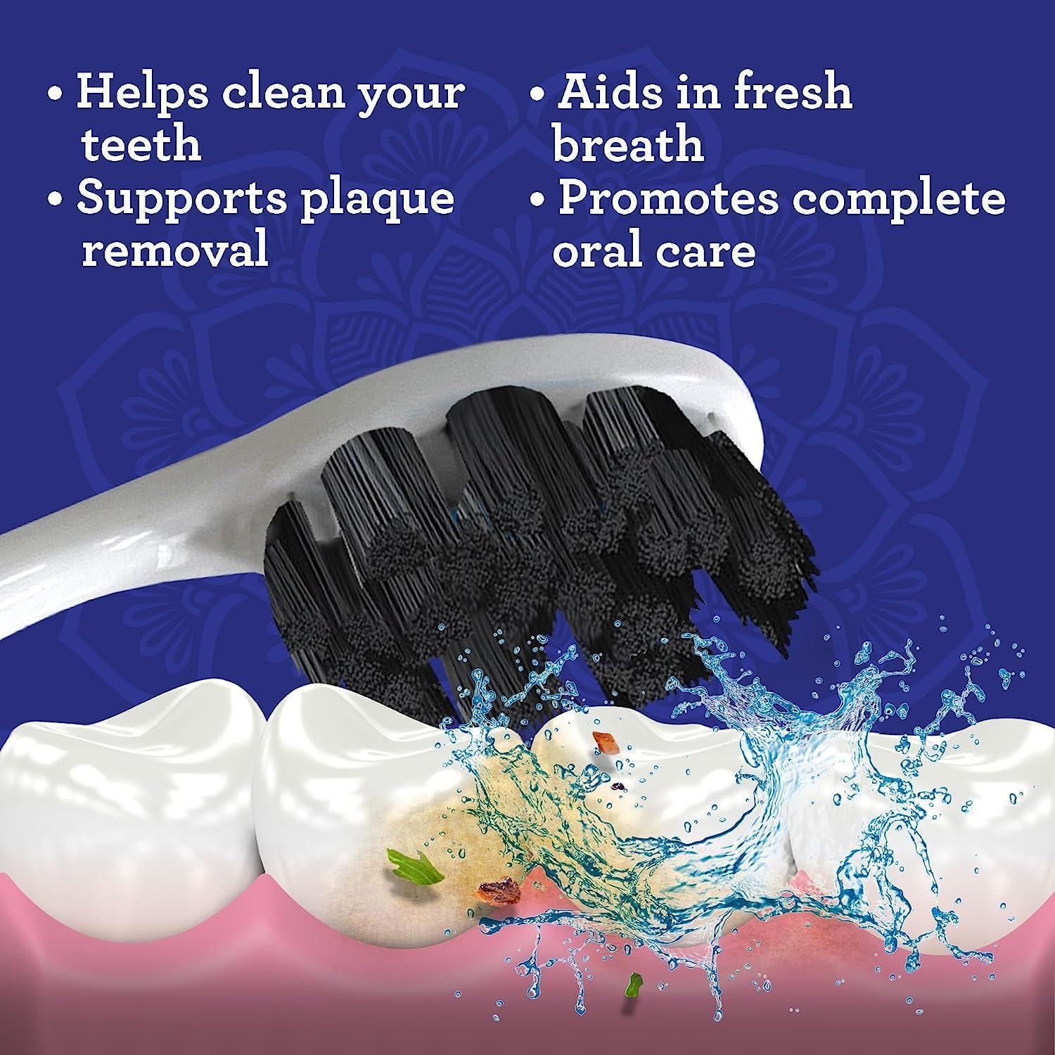 Butter On Gums Charcoal Toothbrush (1-Pack) - GuruNanda