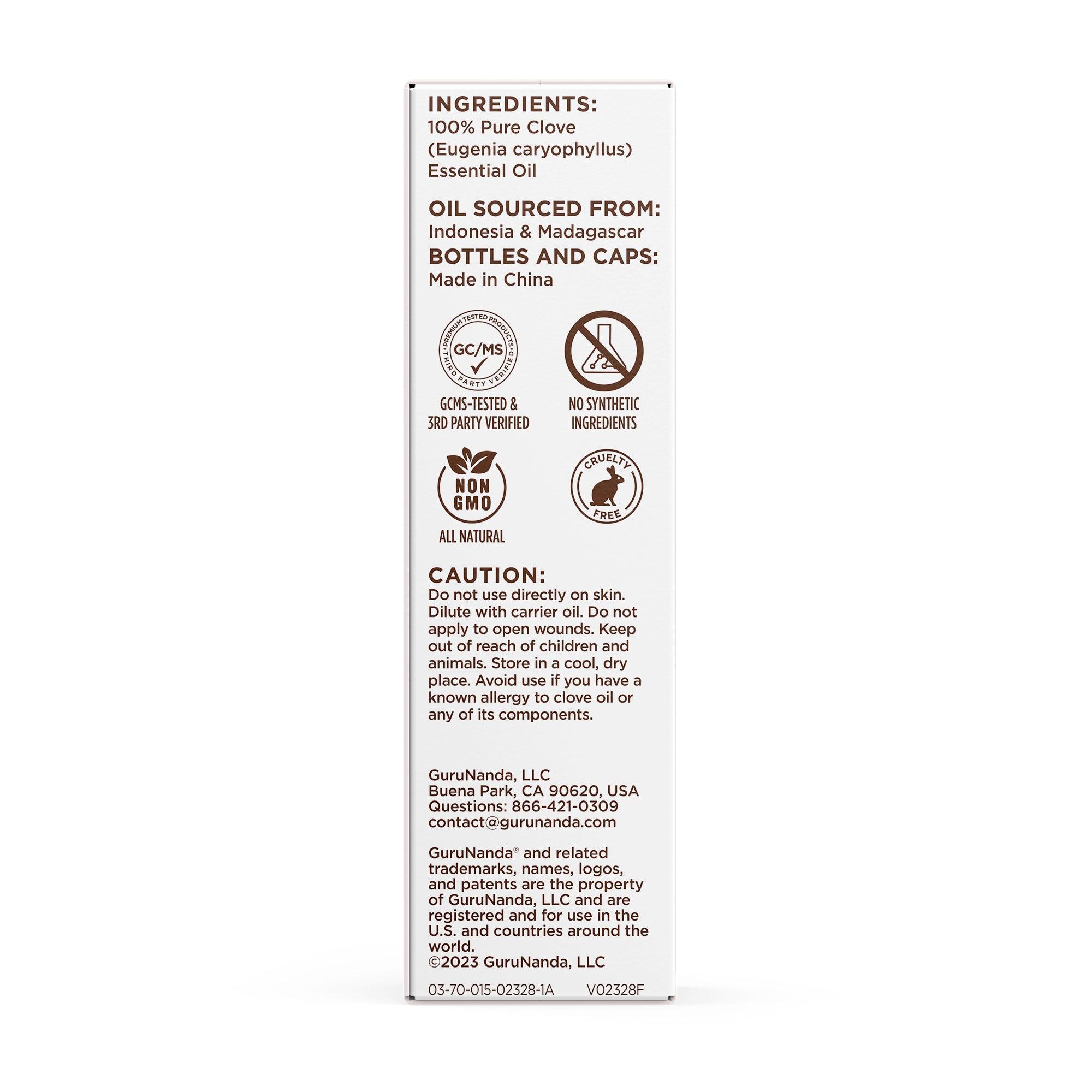 Clove Essential Oil, 15 ML - 1 PK - GuruNanda