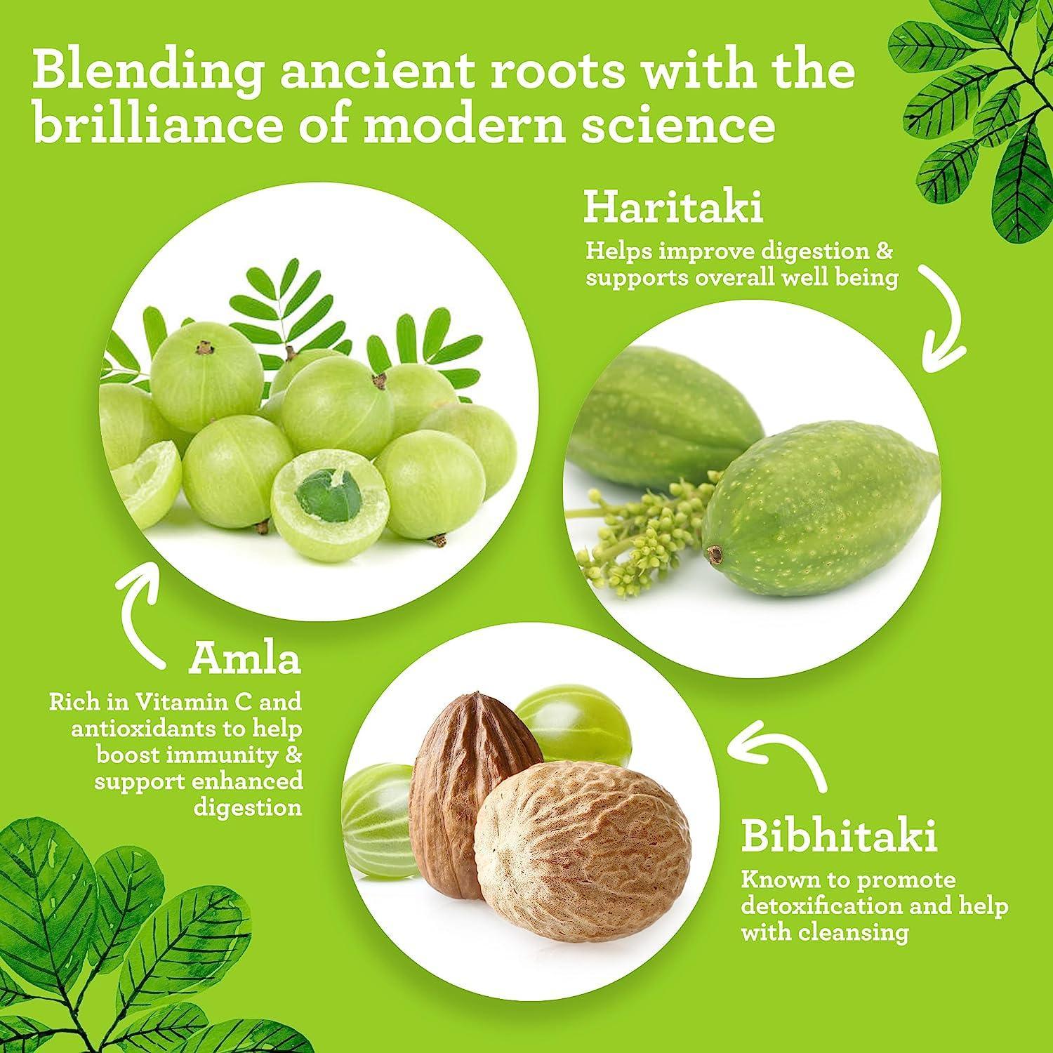 Digestiva Triphala - 240 Vegan Tablets - GuruNanda