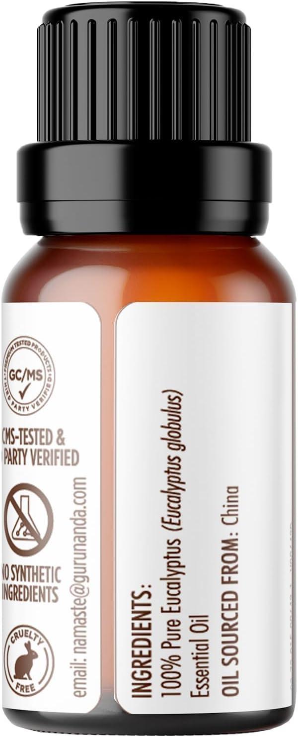 Eucalyptus Essential Oil, 15 ML - 2 PK - GuruNanda