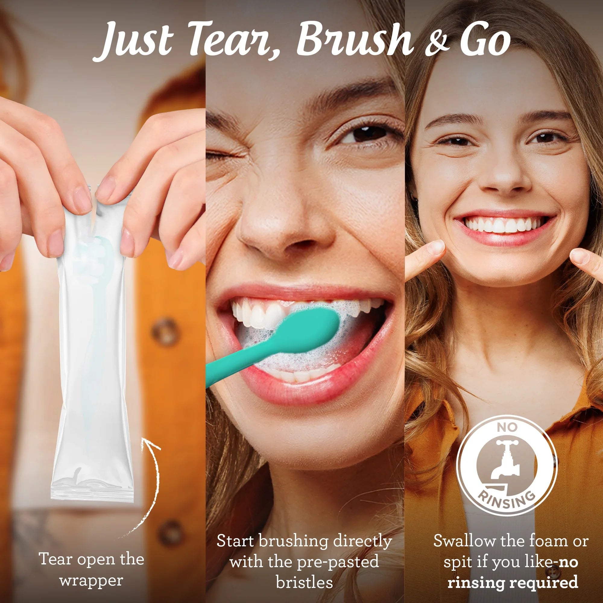 Brosses à dents pré-collées au beurre pour les gencives prêtes à l&