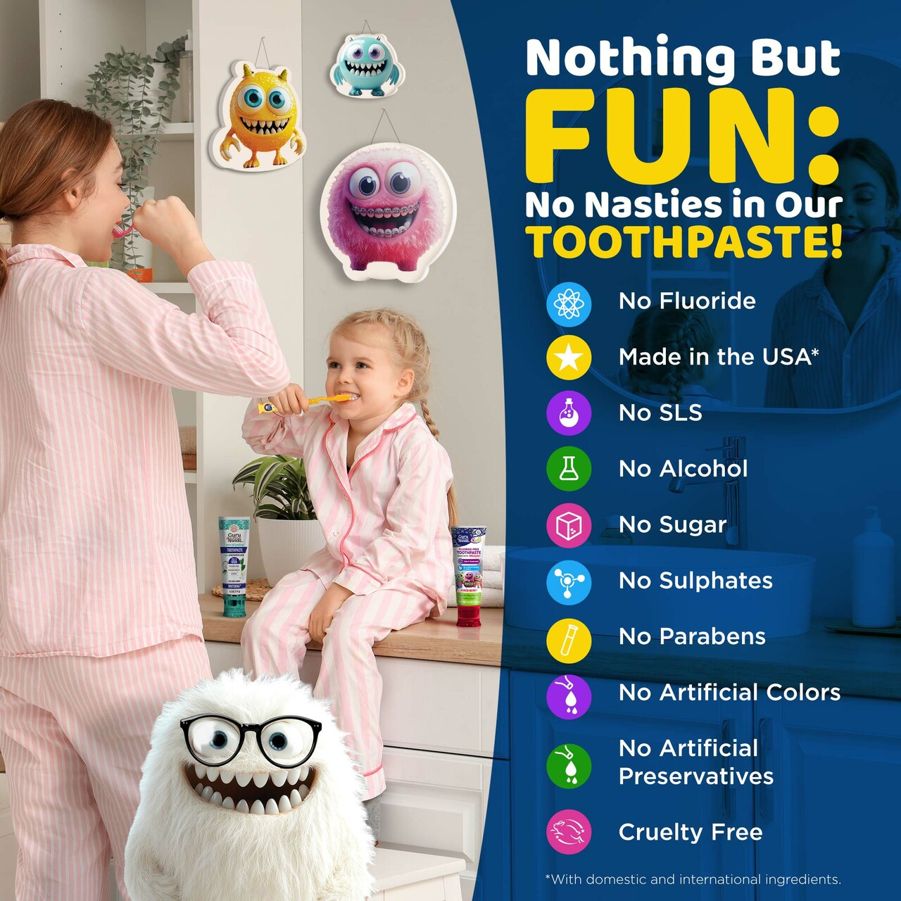 Fluoride-Free Toddler Toothpaste with 10% Xylitol - Mixed Berry Flavor - 4.2 oz