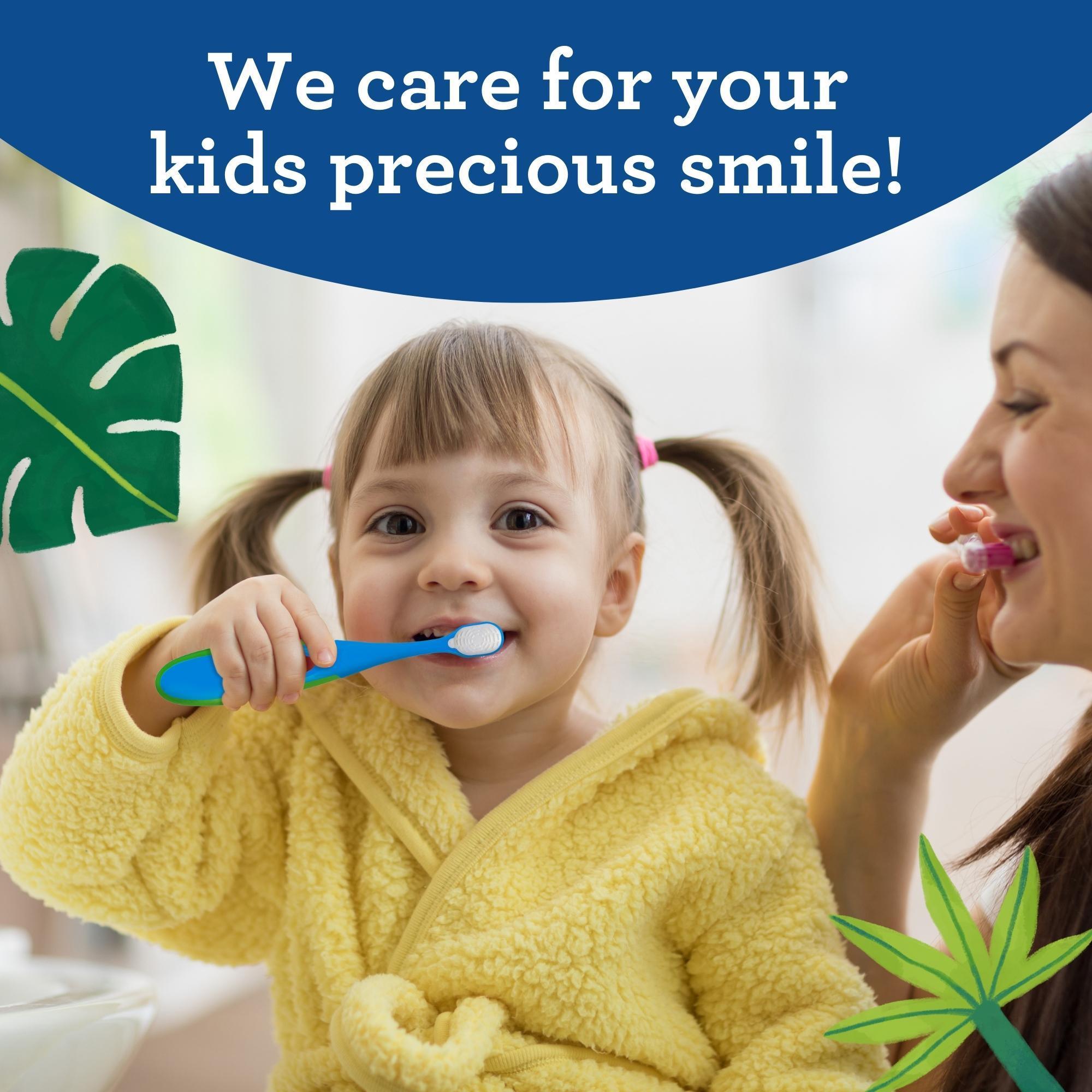 Kids Butter on Gums Toddler Toothbrush Set with Timer - GuruNanda