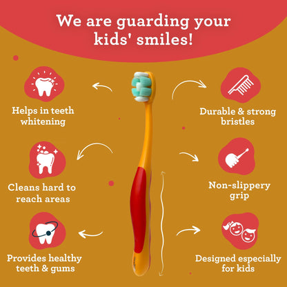 Kids Butter on Gums Toothbrush - 4 Pack - GuruNanda