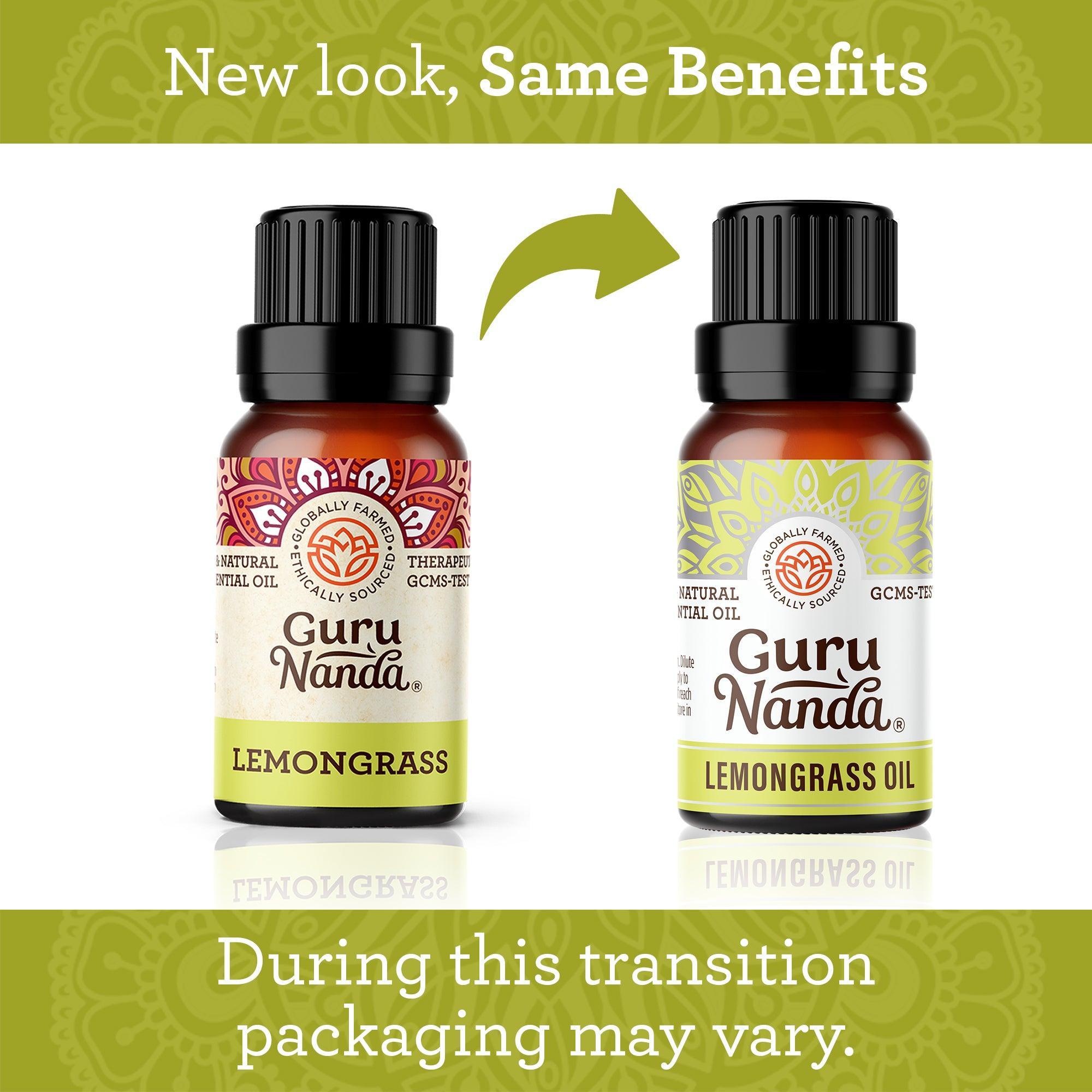 Lemongrass Essential Oil, 15 ML - 1 PK - GuruNanda
