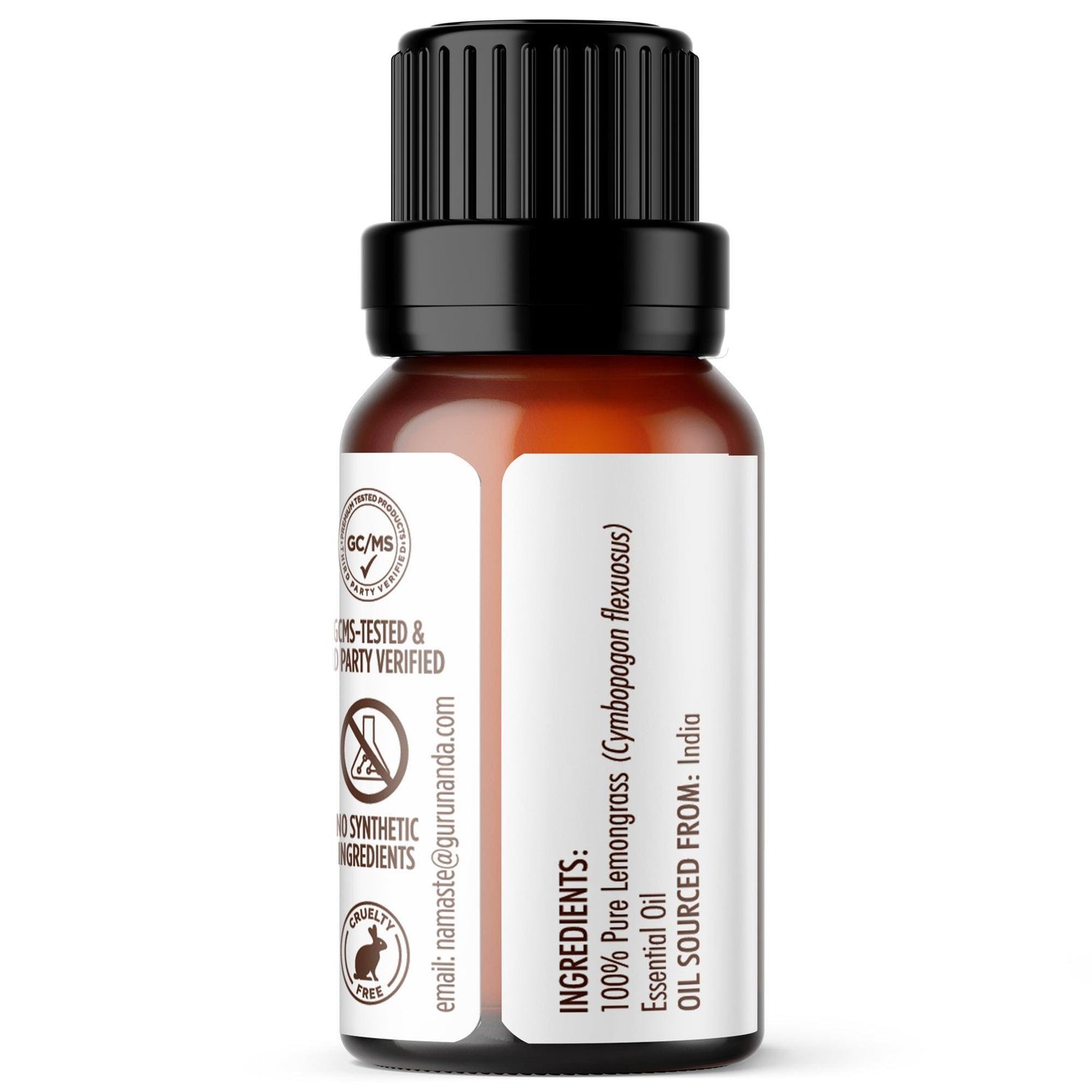 Lemongrass Essential Oil, 15 ML - 1 PK - GuruNanda