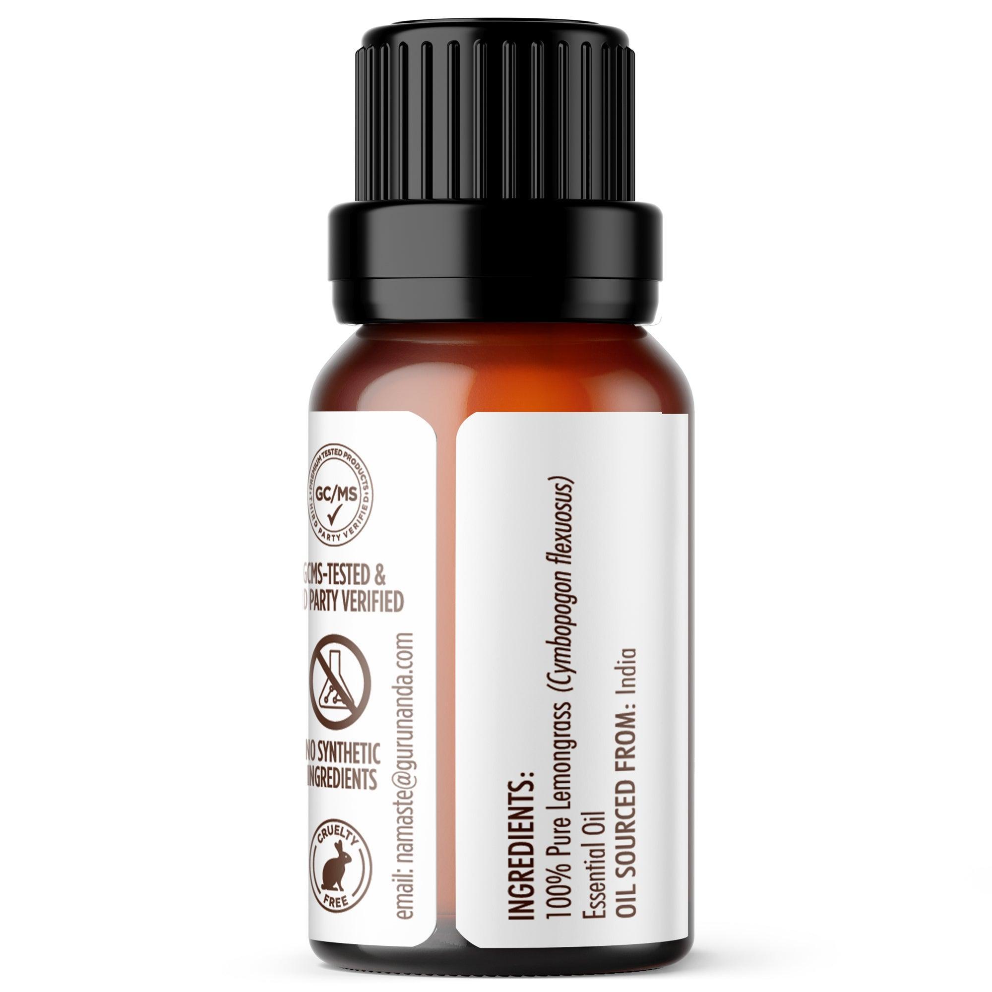 Lemongrass Essential Oil, 15 ML - 1 PK - GuruNanda