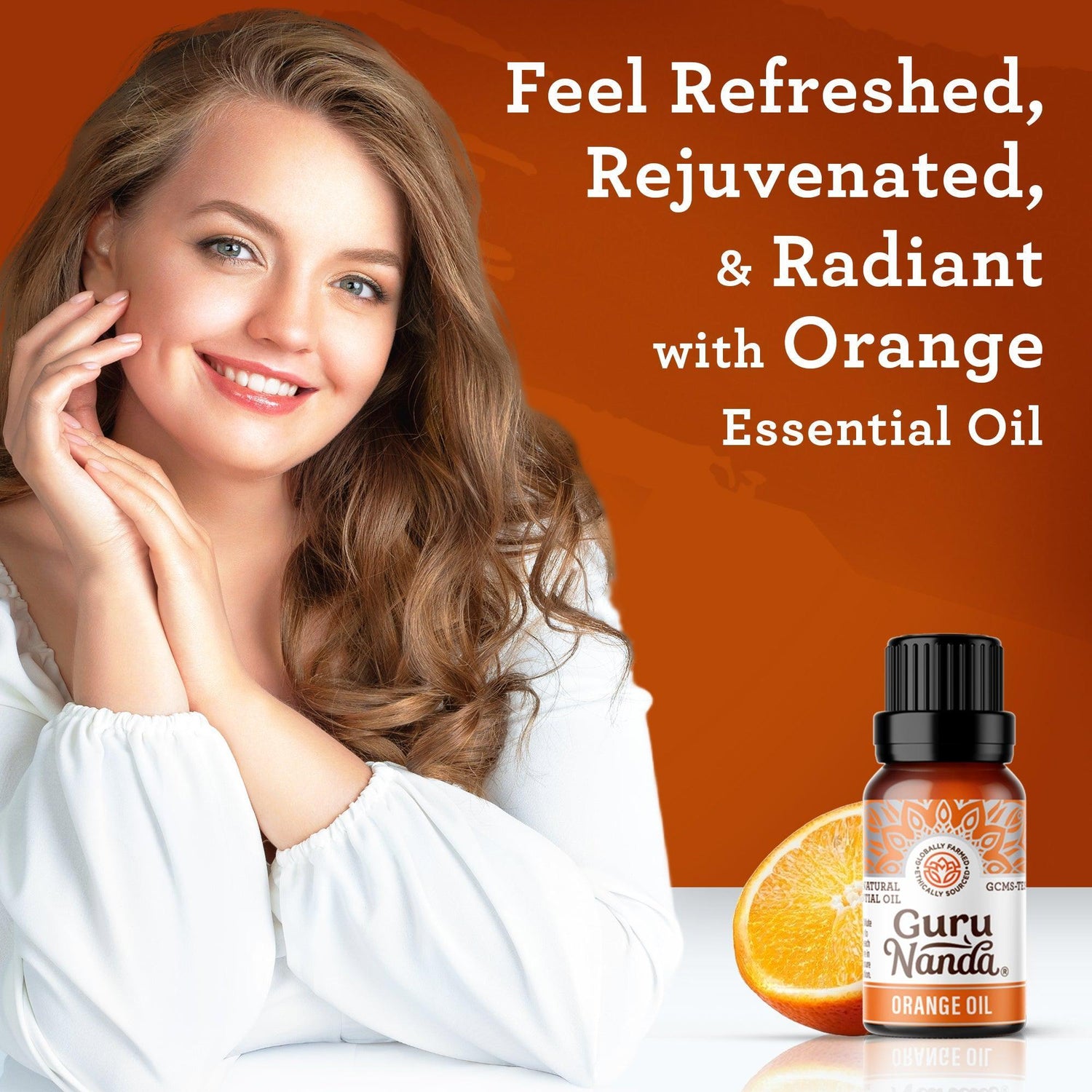 Orange Essential Oil, 15 ML - 1 PK - GuruNanda
