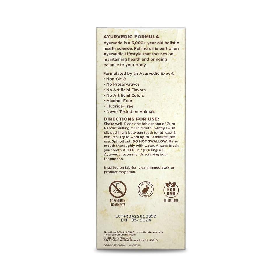 Original Formula Pulling Oil for Teeth & Gums, 8.45 Fl Oz - 3 Pk - GuruNanda