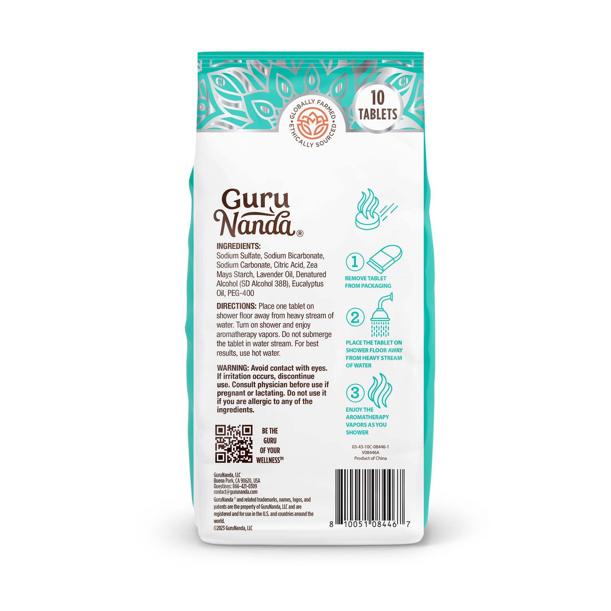 Relax Lavender Shower Steamers - 10 CT - GuruNanda
