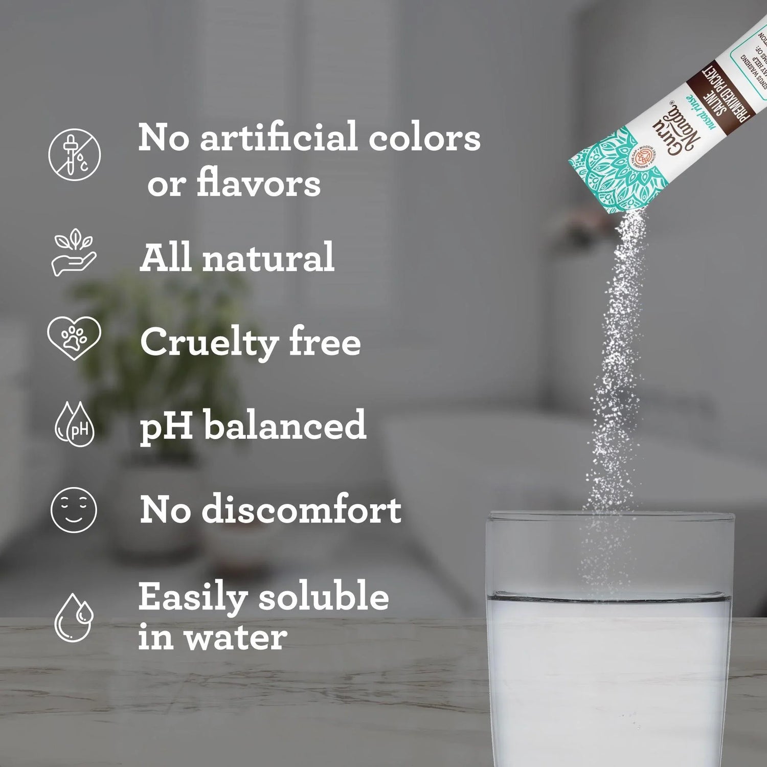 Premixed Saline Packets - 192 Count