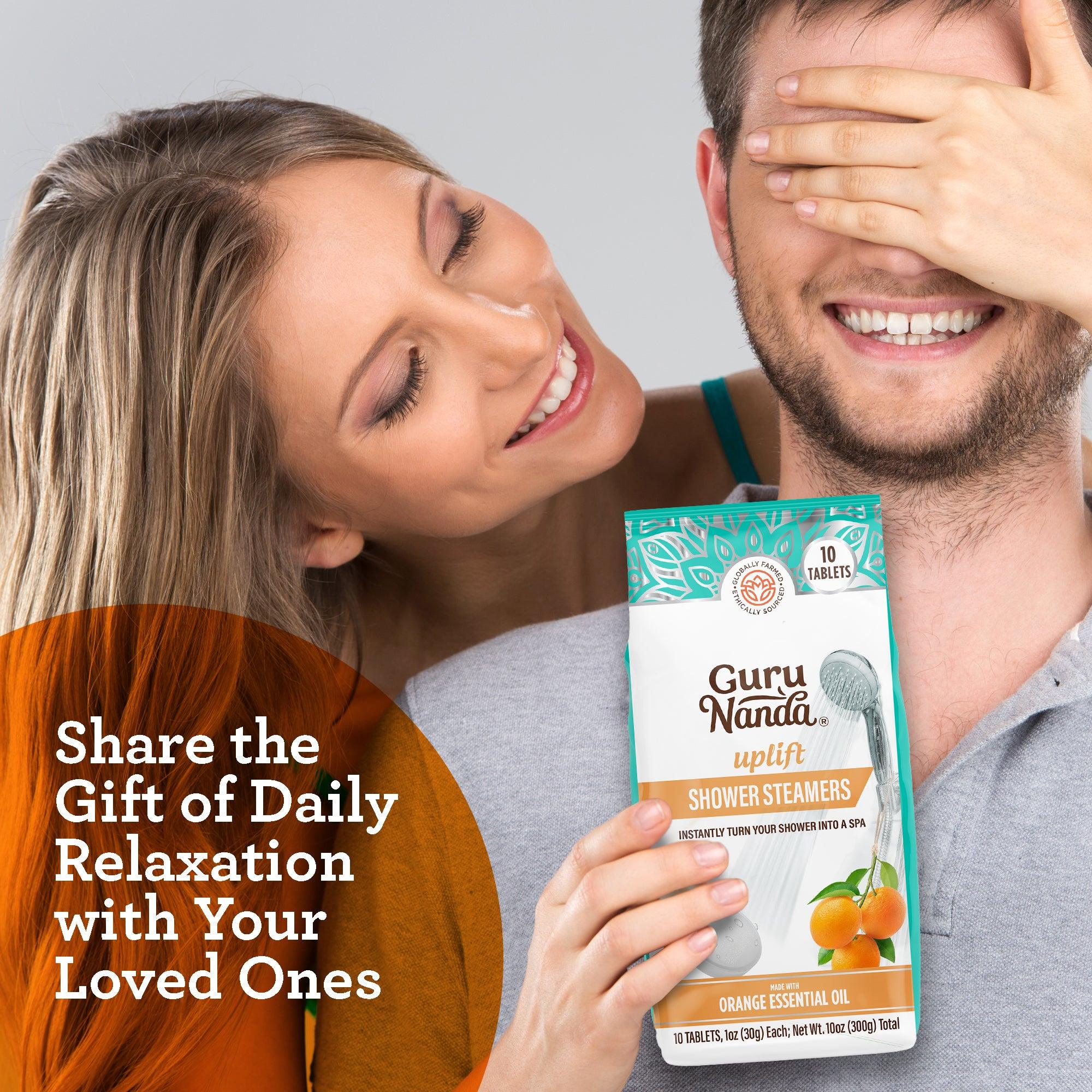 Uplift Orange Shower Steamers - 10 CT - GuruNanda