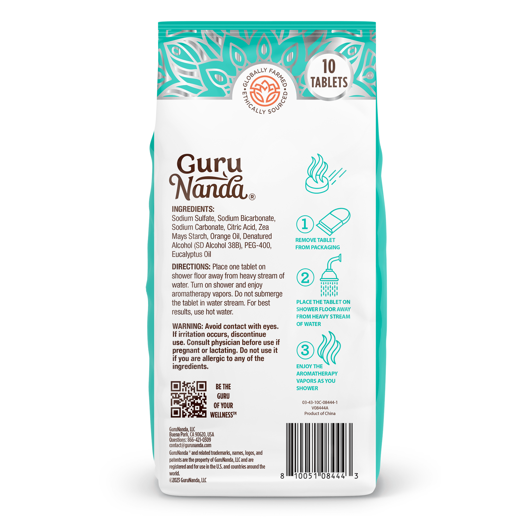 Uplift Orange Shower Steamers - 10 CT - GuruNanda