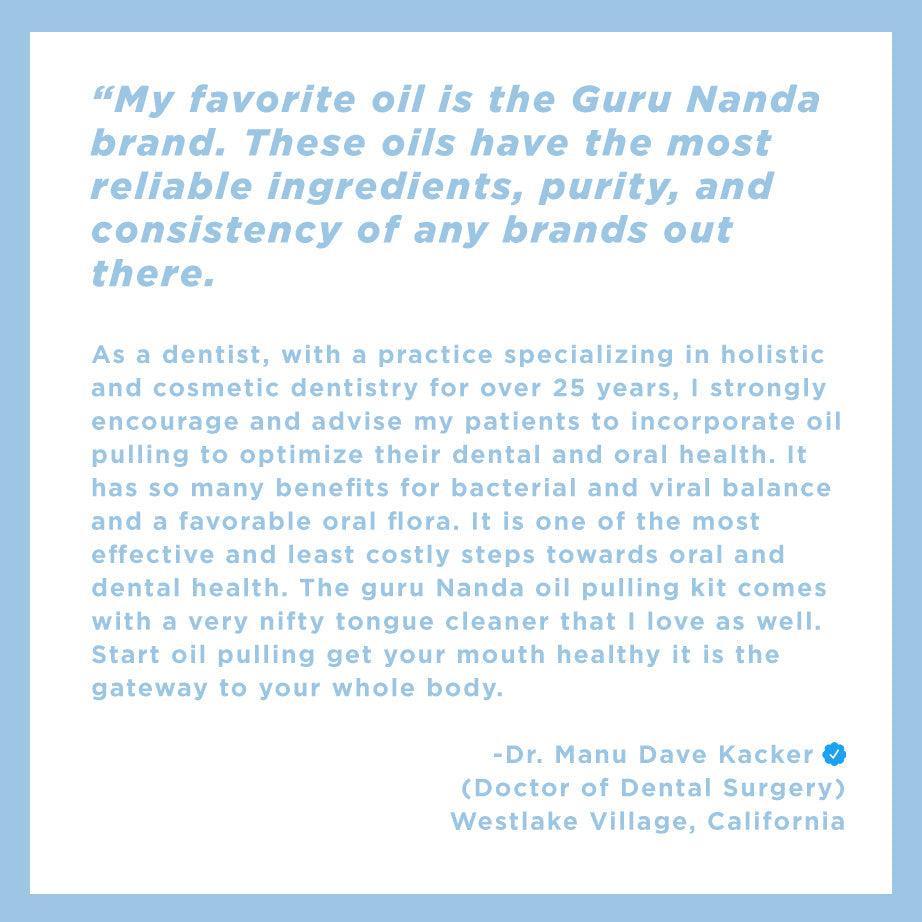 Advanced Formula Pulling Oil for Teeth & Gums, 8 Fl Oz - 3 Pk - GuruNanda