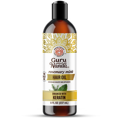 Rosemary Mint Hair Oil with Keratin - 8oz